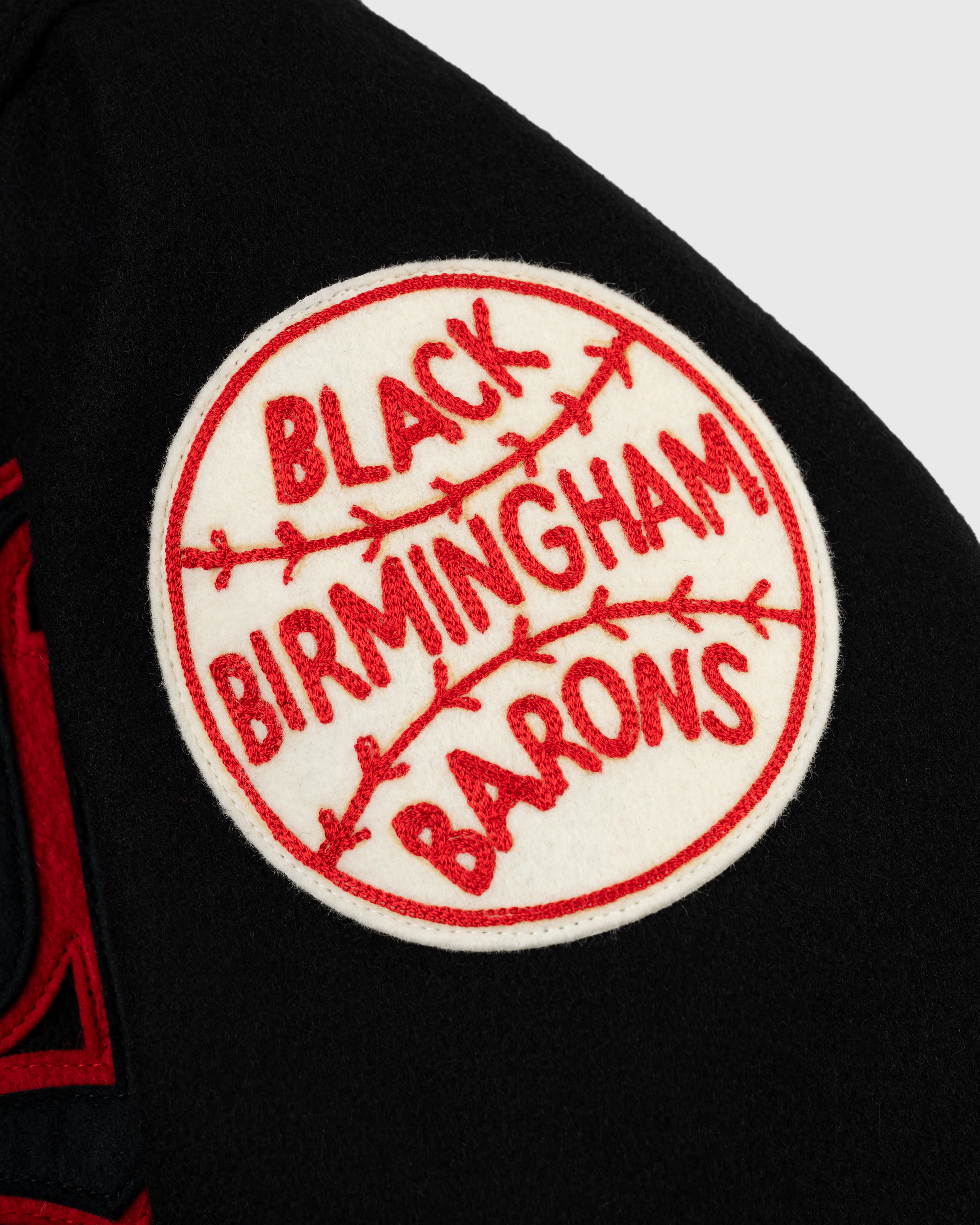 Birmingham Black Barons 1940 Authentic All Wool Varsity Jacket - Image 4