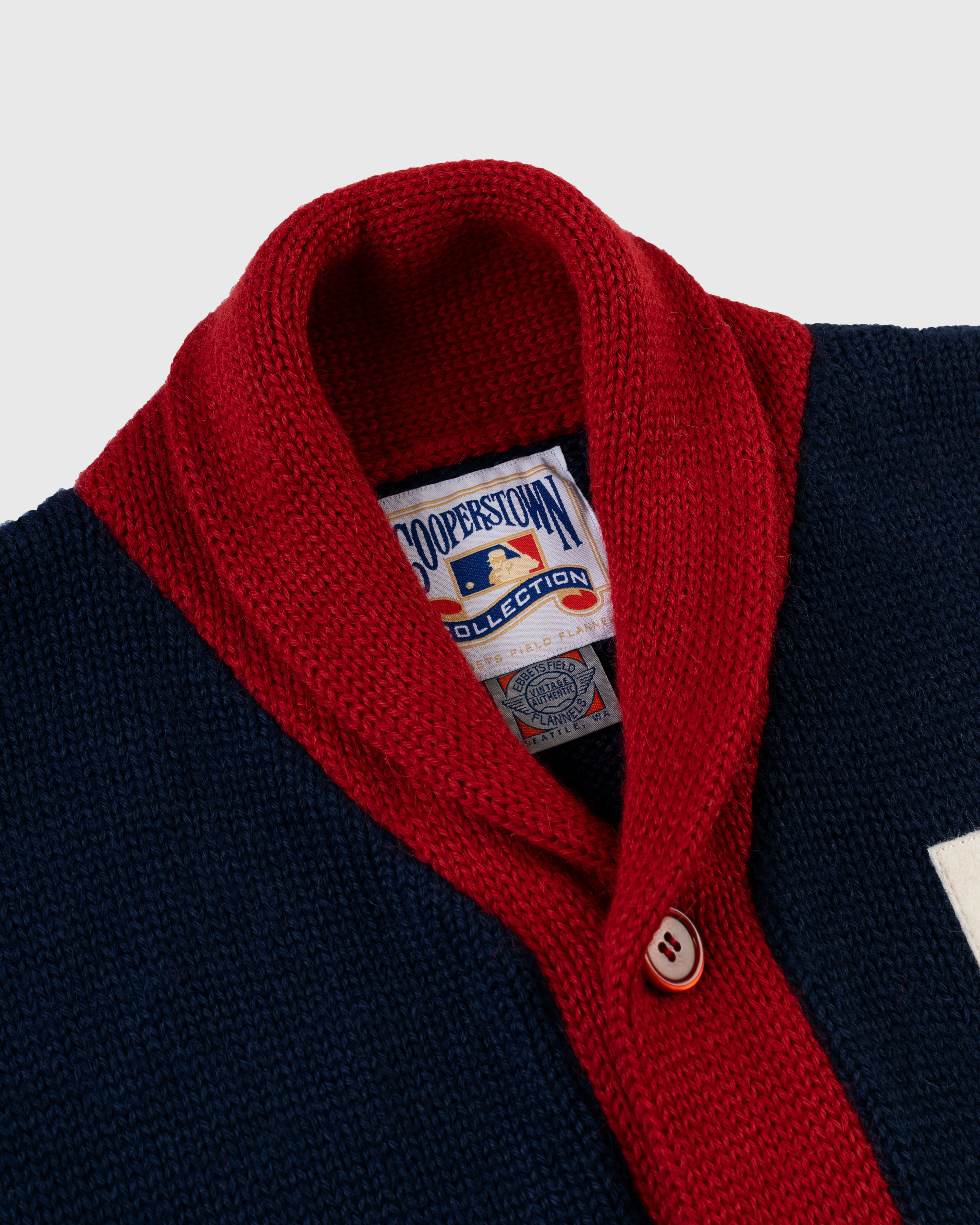Boston Braves 1915 Wool Shawl Collar Sweater - Image 2
