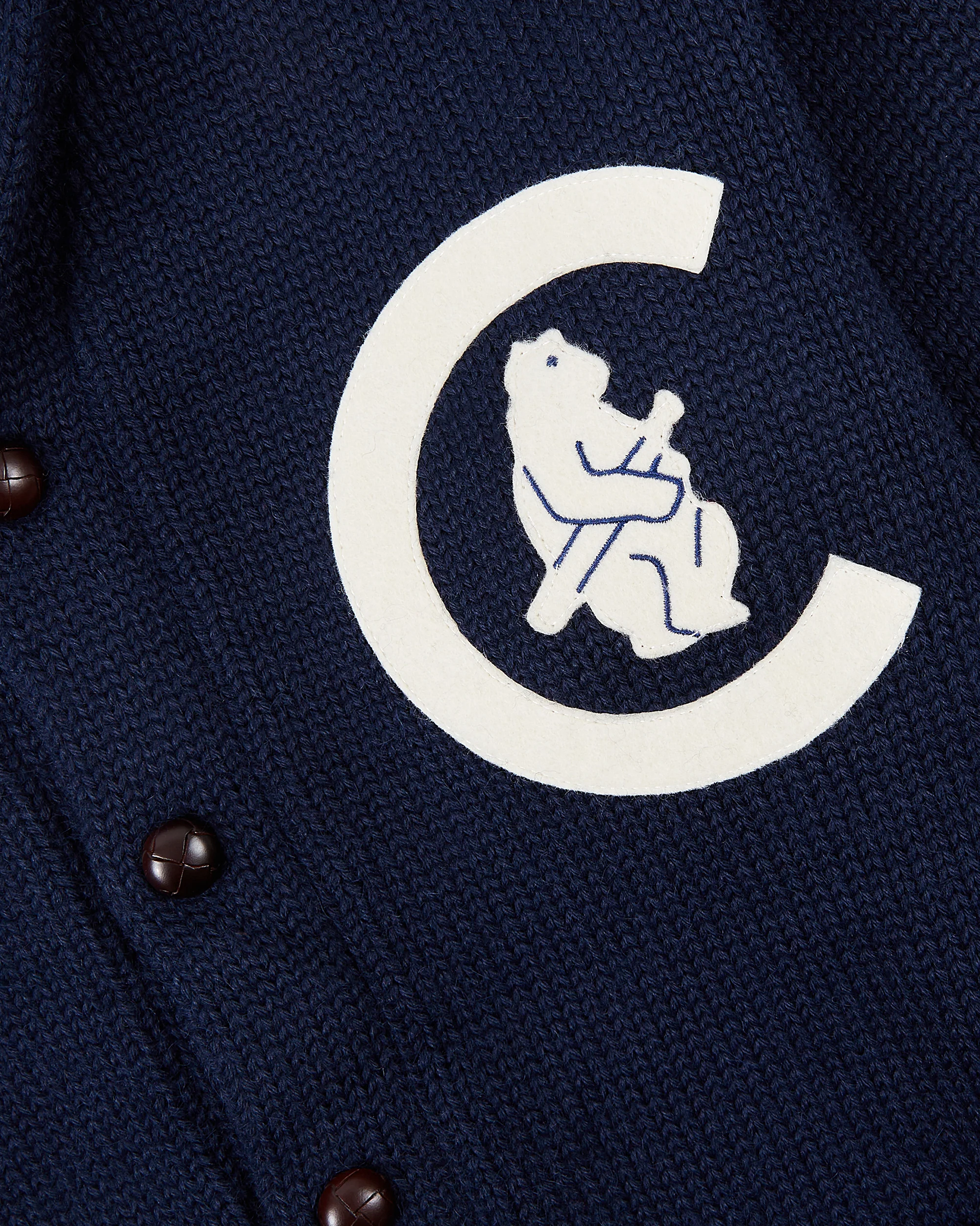 Chicago Cubs 1911 Wool Shawl Collar Sweater - Image 2