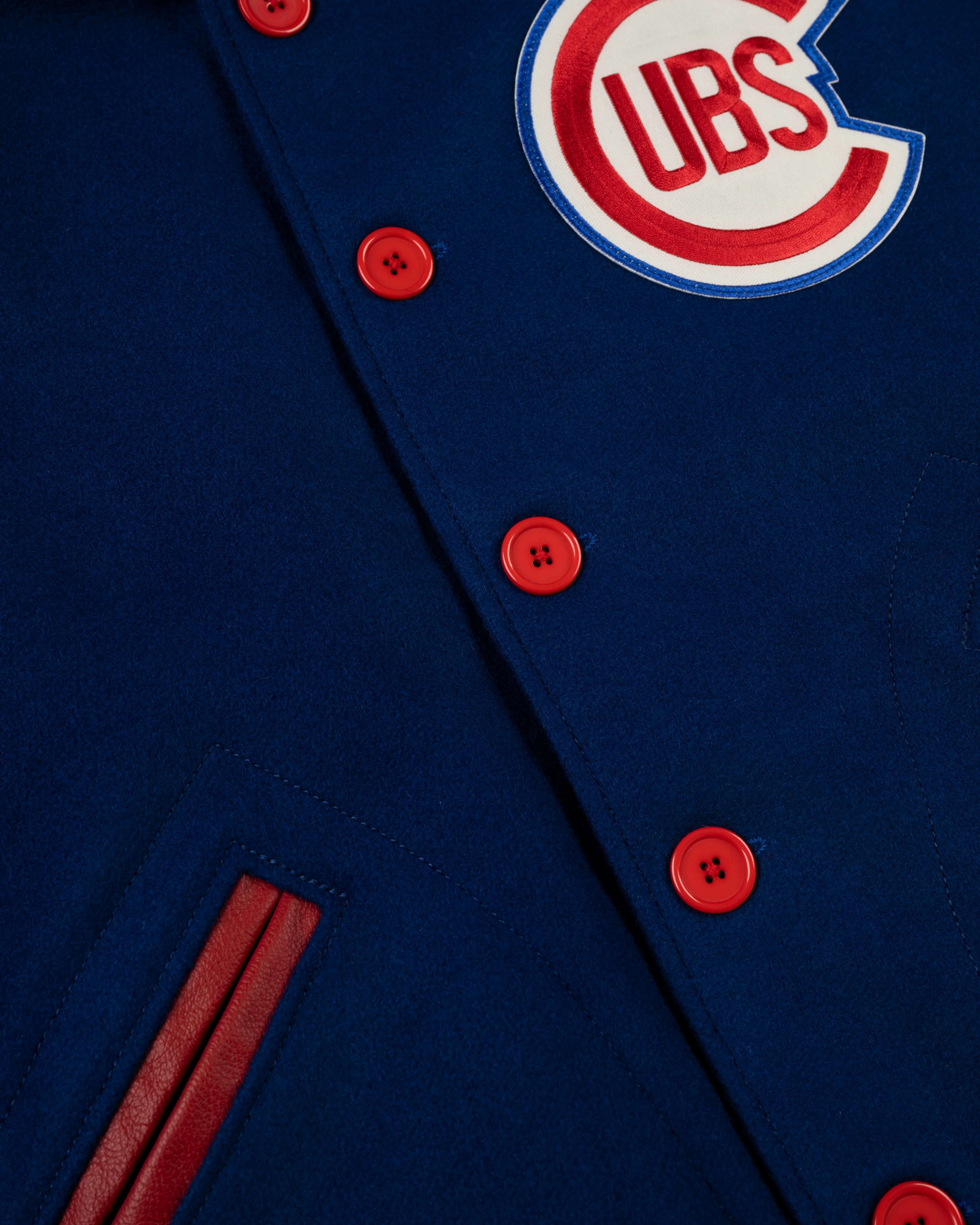 Chicago Cubs 1954 Authentic All Wool Varsity Jacket - Image 3