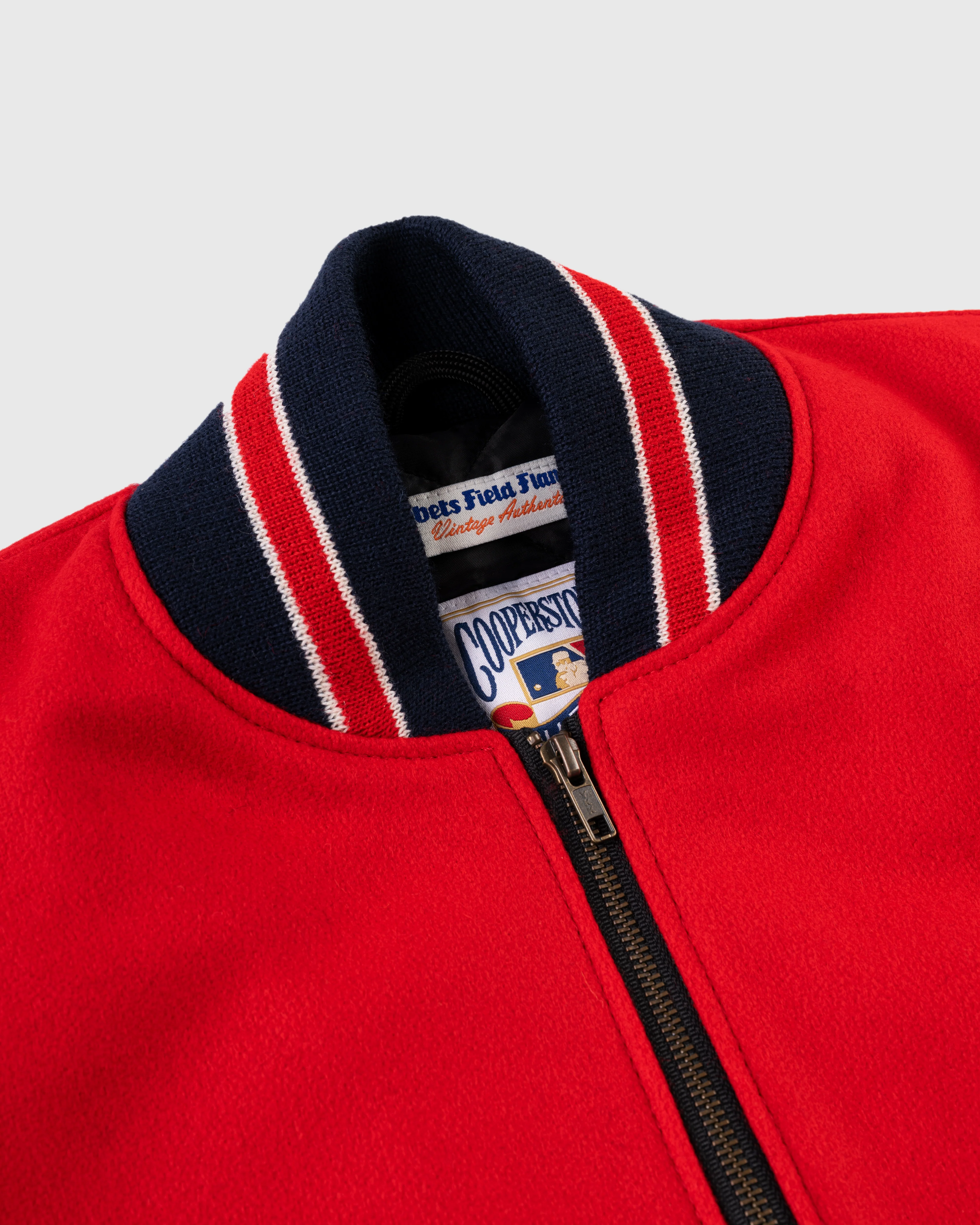 Cincinnati Reds 1940 Authentic Wool & Leather Jacket - Image 3
