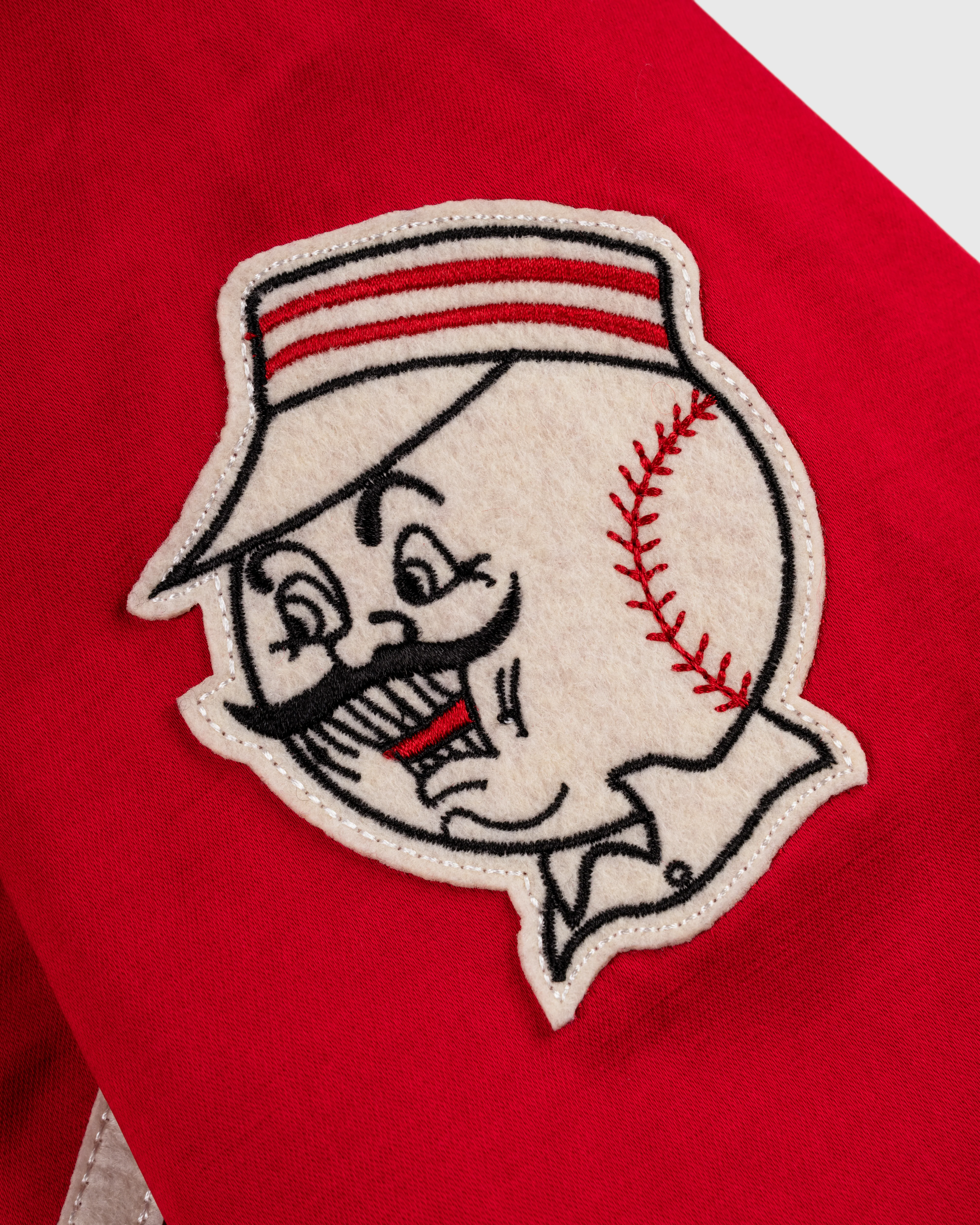 Cincinnati Reds 1955 Satin Windbreaker Jacket - Image 3