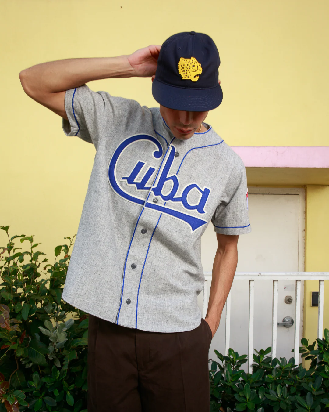 Cuba National Team 1947 Authentic Wool Road Baseball Jersey - Image 2