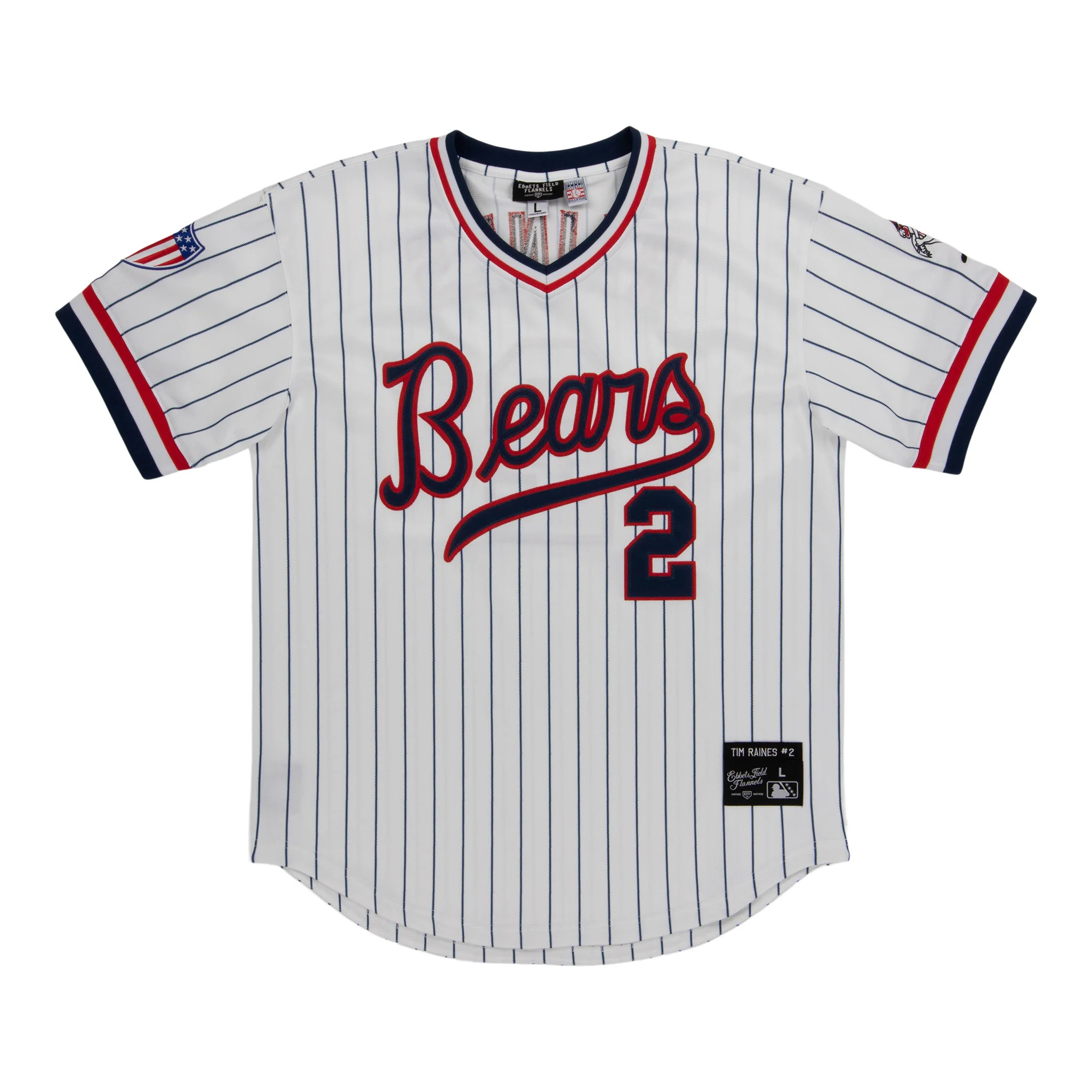 Denver Bears EFF MiLB Vintage V-Neck Baseball Jersey - Pinstripe
