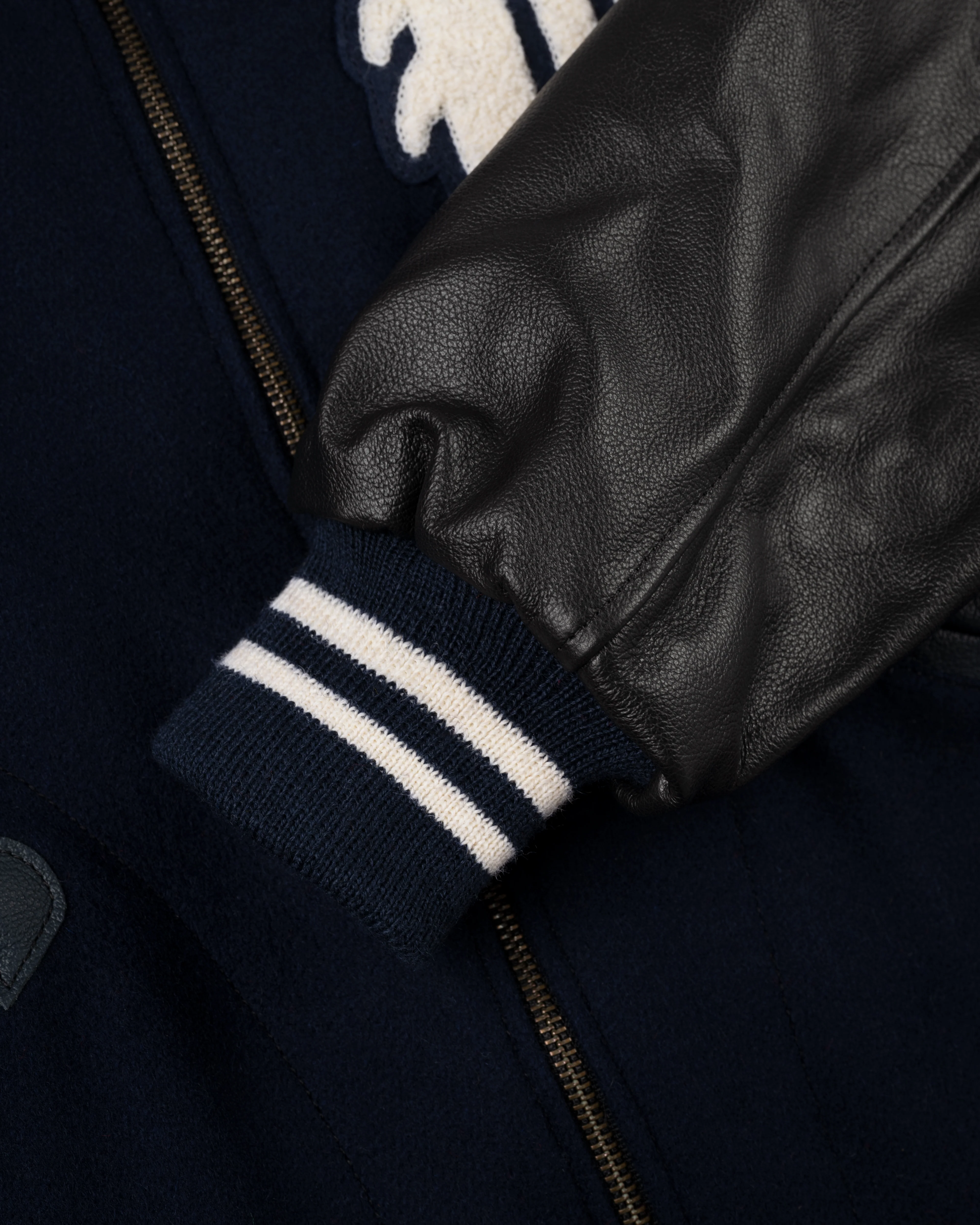 Detroit Tigers 1955 Authentic Wool & Leather Varsity Jacket - Image 4