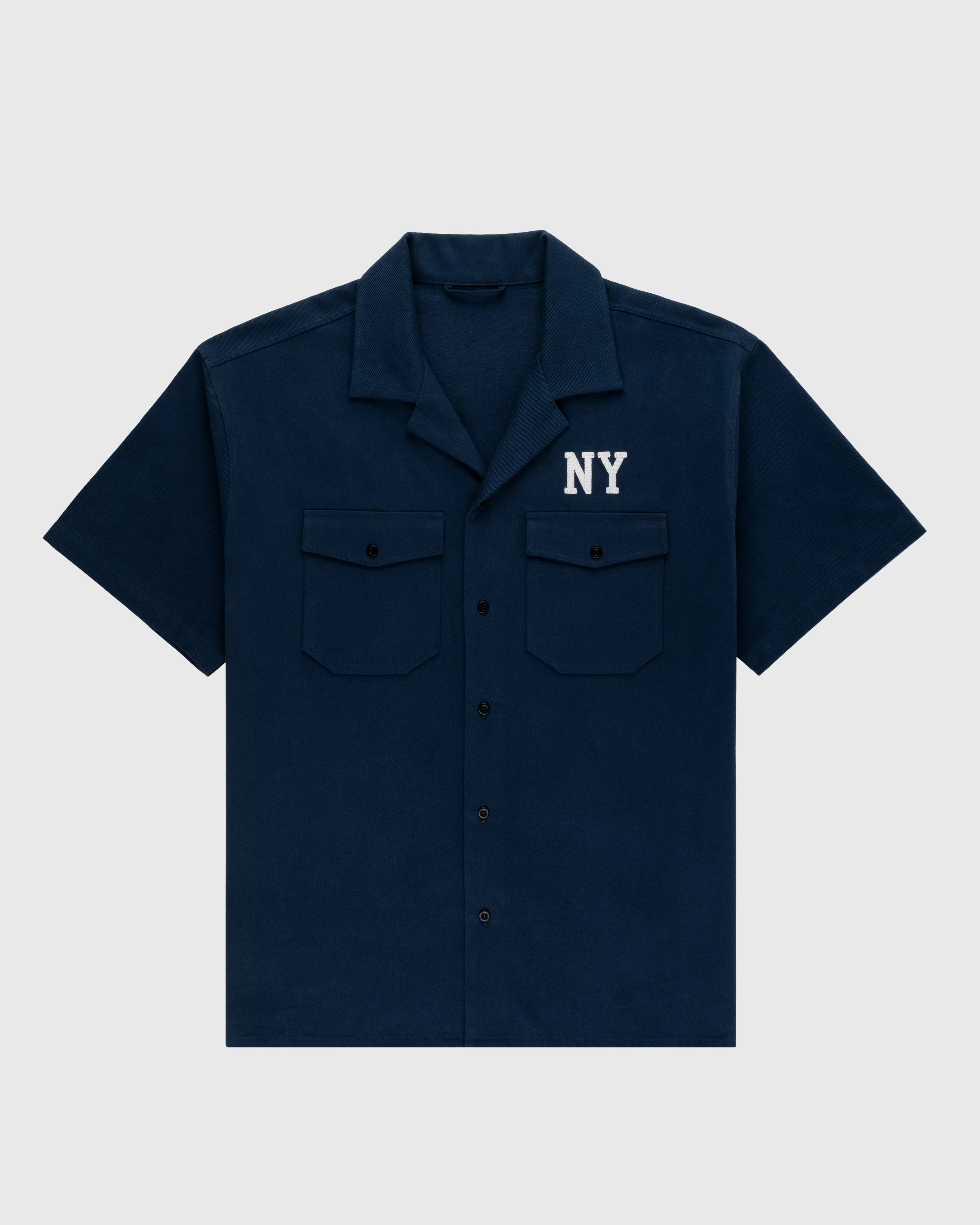 Ebbets Cotton Linen Grounds Crew Short Sleeve Workshirt