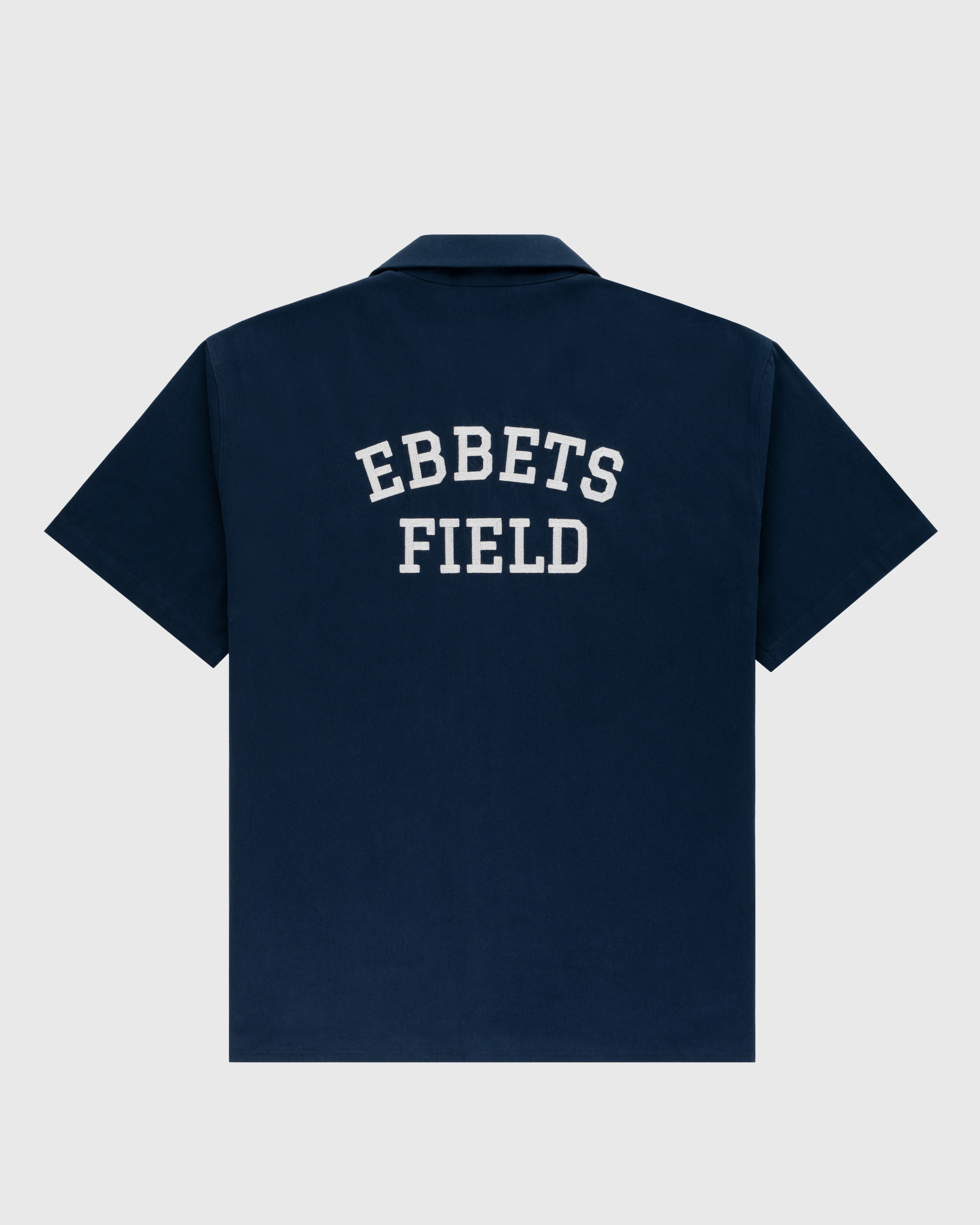 Ebbets Cotton Linen Grounds Crew Short Sleeve Workshirt - Image 2