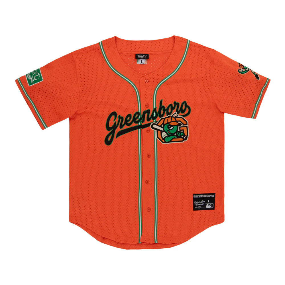 Greensboro Grasshoppers MiLB Button Down Jersey