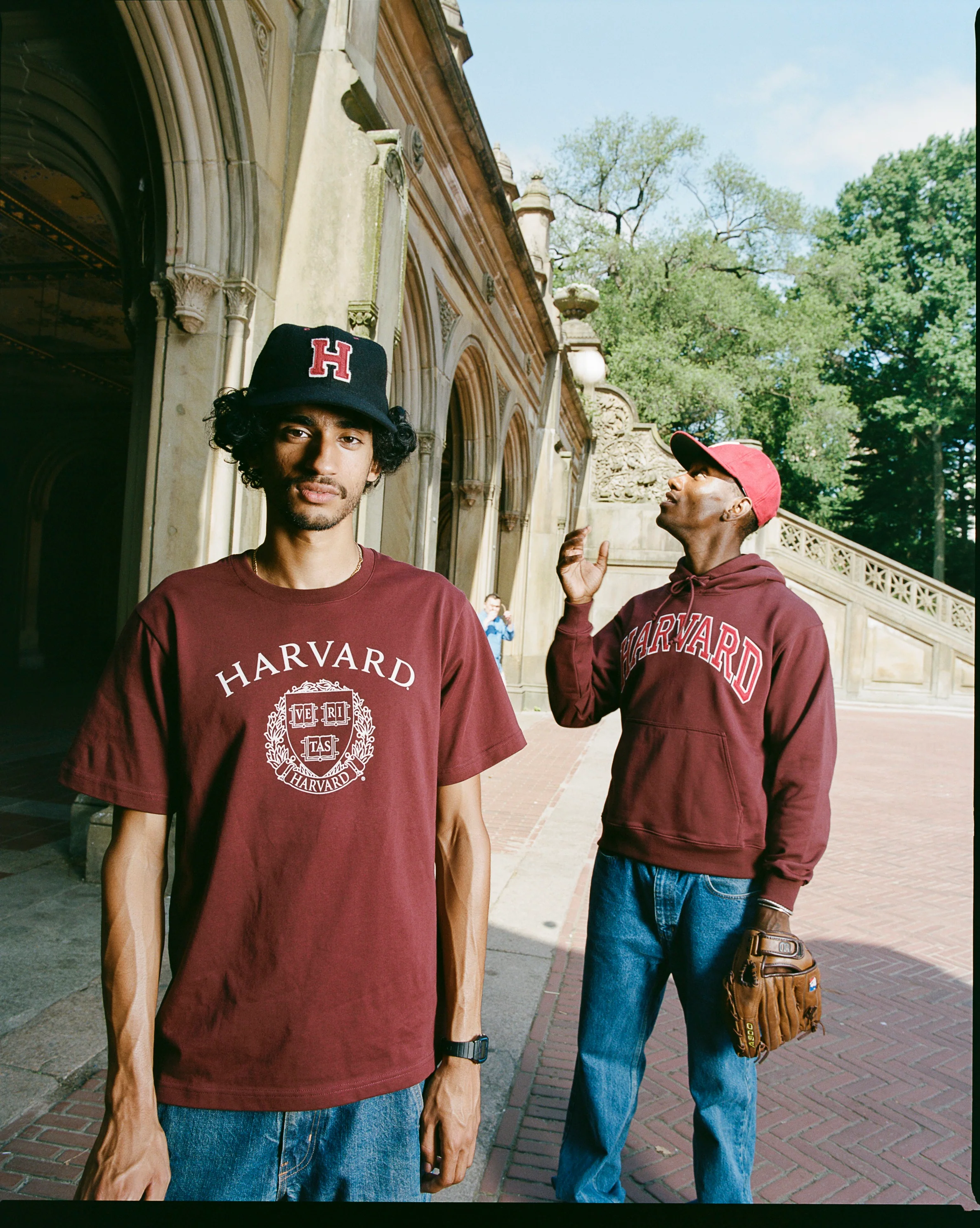 Harvard University Heavyweight Cotton Terry Pullover Hoodie - Image 2