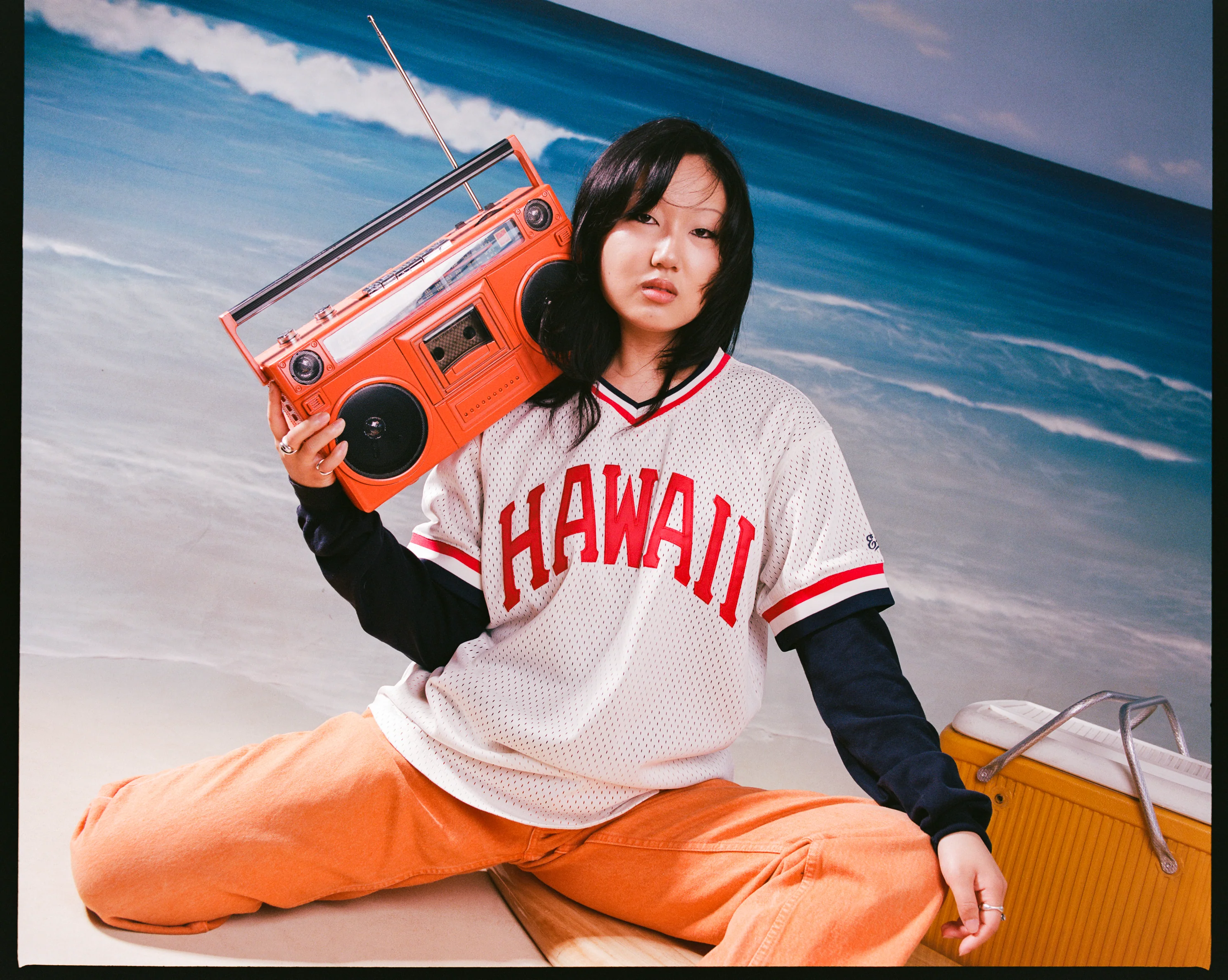 Hawaii Islanders (PCL) 1974 Mesh V-Neck Jersey - Image 2