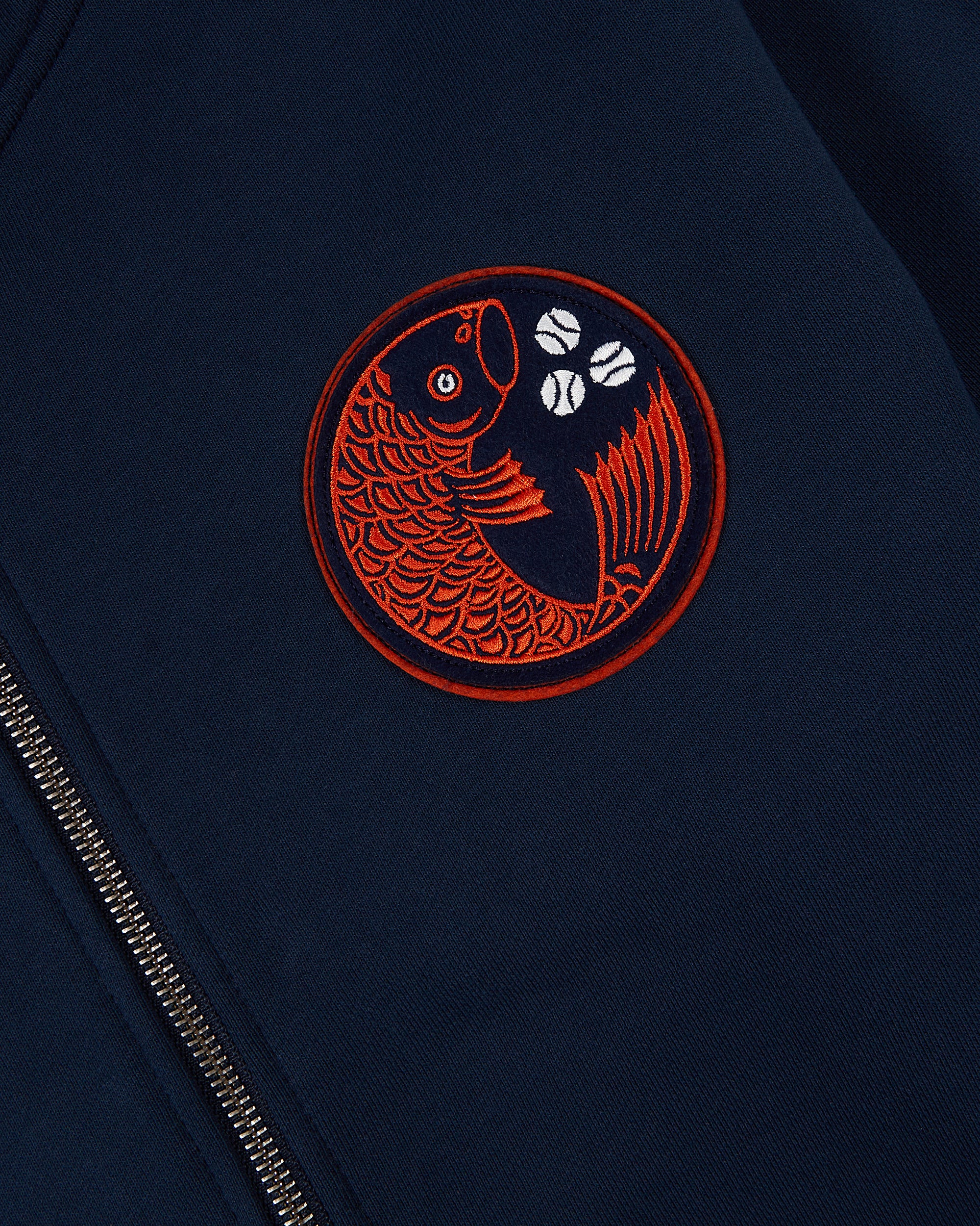 Hiroshima Carp Heavyweight Cotton Terry Full-Zip Hoodie - Image 3
