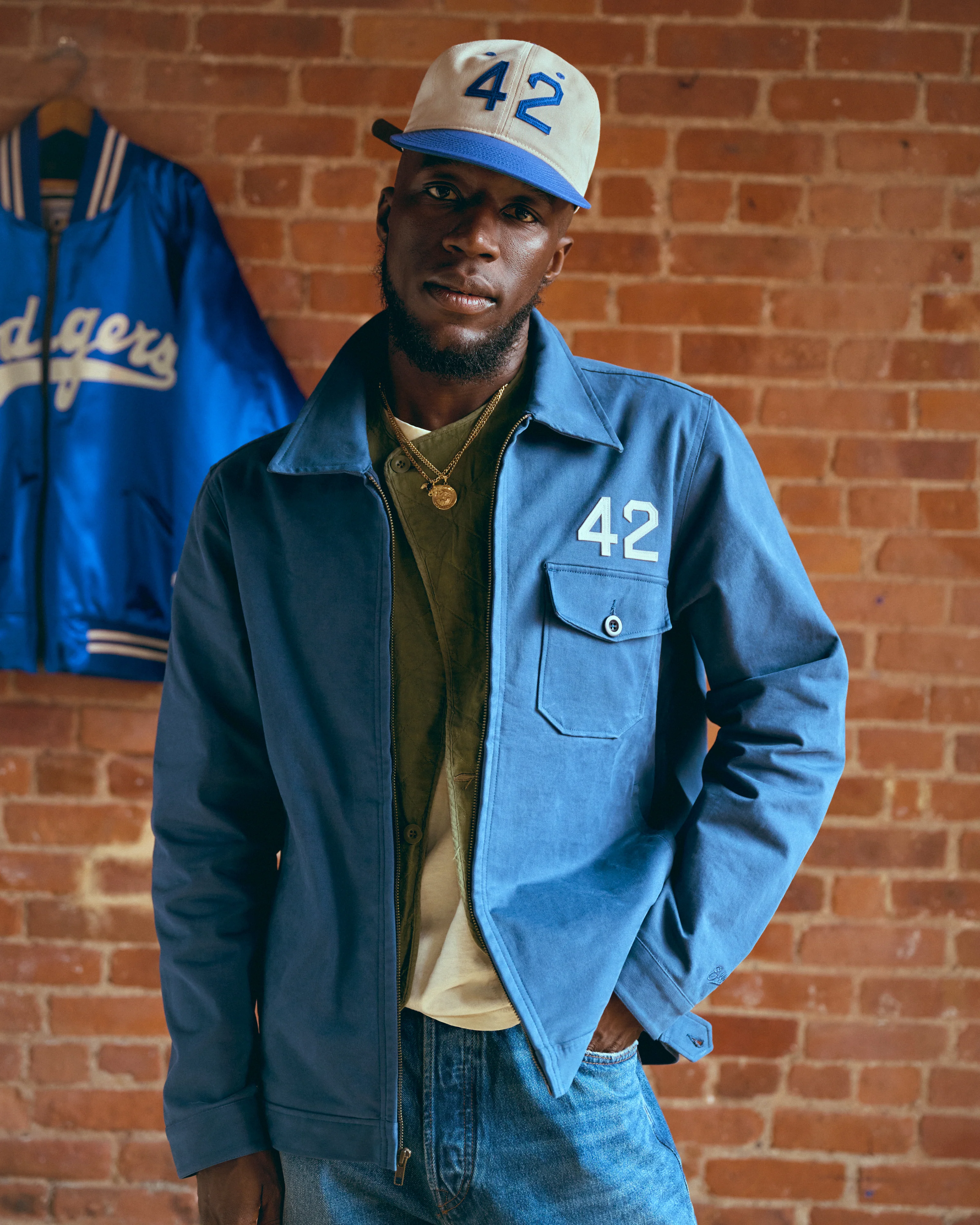 Jackie Robinson Cotton Grounds Crew Jacket - Image 6