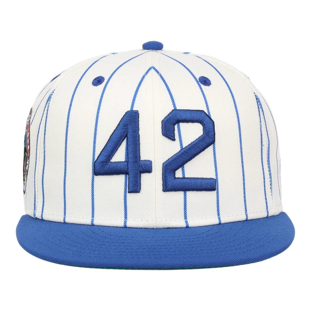 Jackie Robinson EFF Signature Series Fitted Ballcap - Pinstripe - Image 2