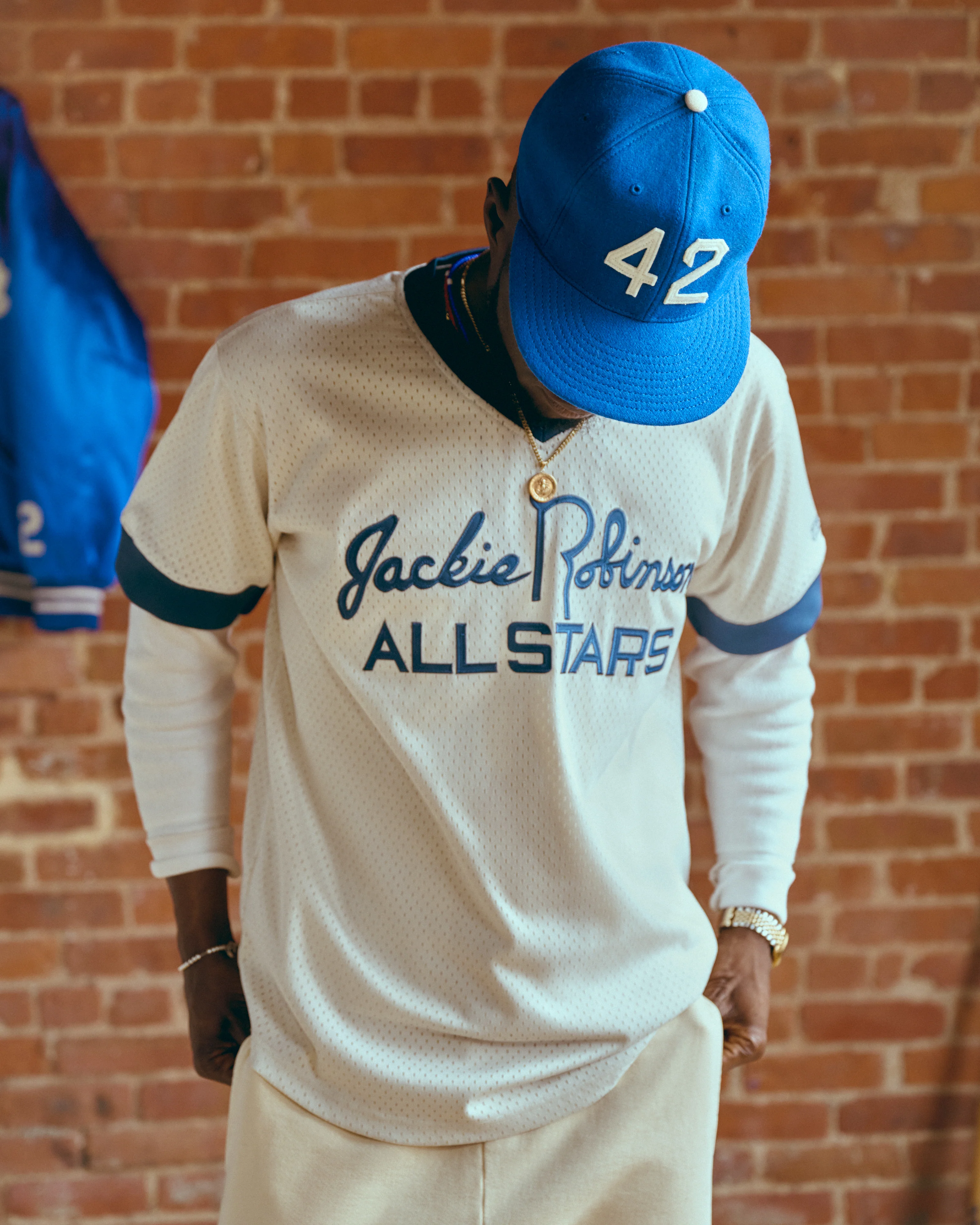 Jackie Robinson Mesh V-Neck Jersey - Image 6