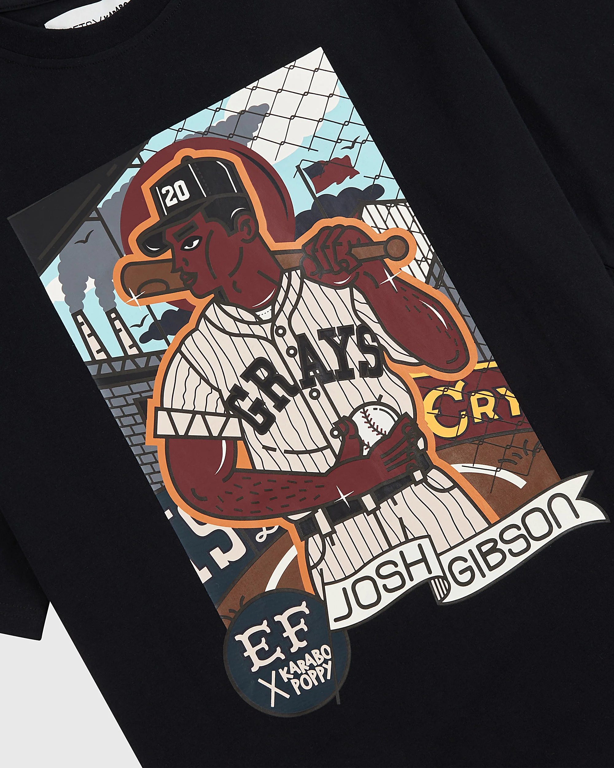 Karabo Poppy x Ebbets Field Josh Gibson Short Sleeve Graphic Tee - Image 6
