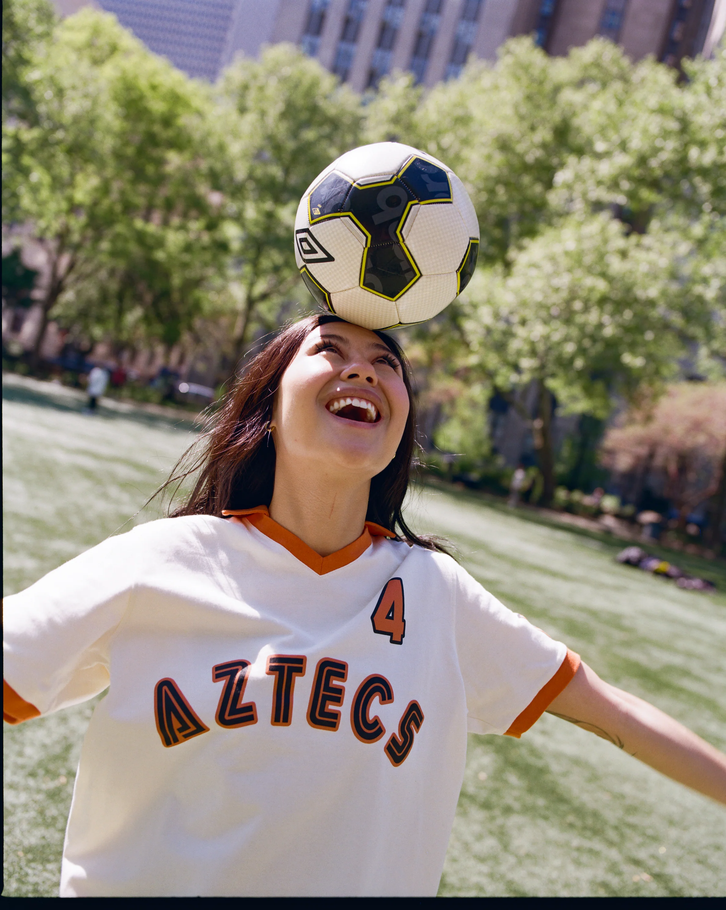 Los Angeles Aztecs Vintage Collar Soccer Jersey - Image 2