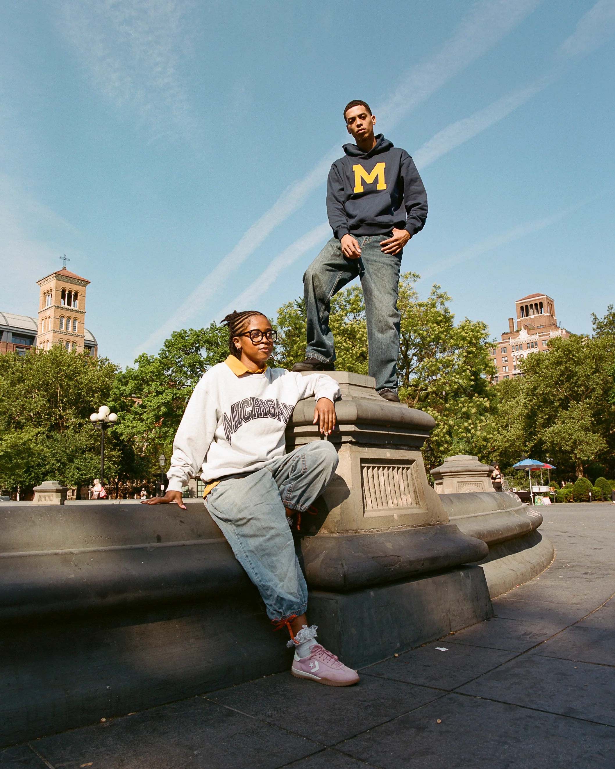 University of Michigan Heavyweight Cotton Terry Pullover Hoodie - Image 2