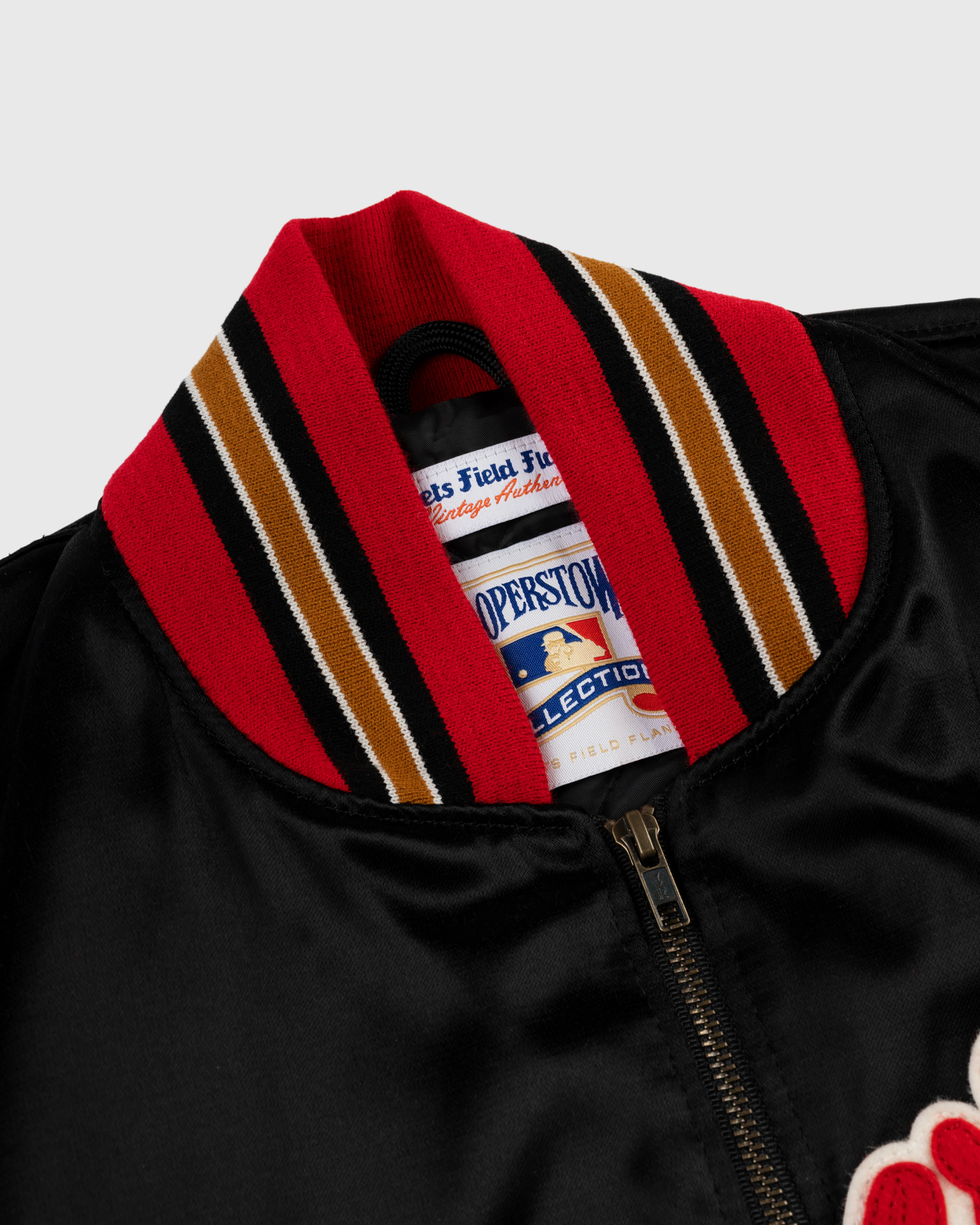 Milwaukee Braves 1957 Authentic All Satin Varsity Jacket - Image 2