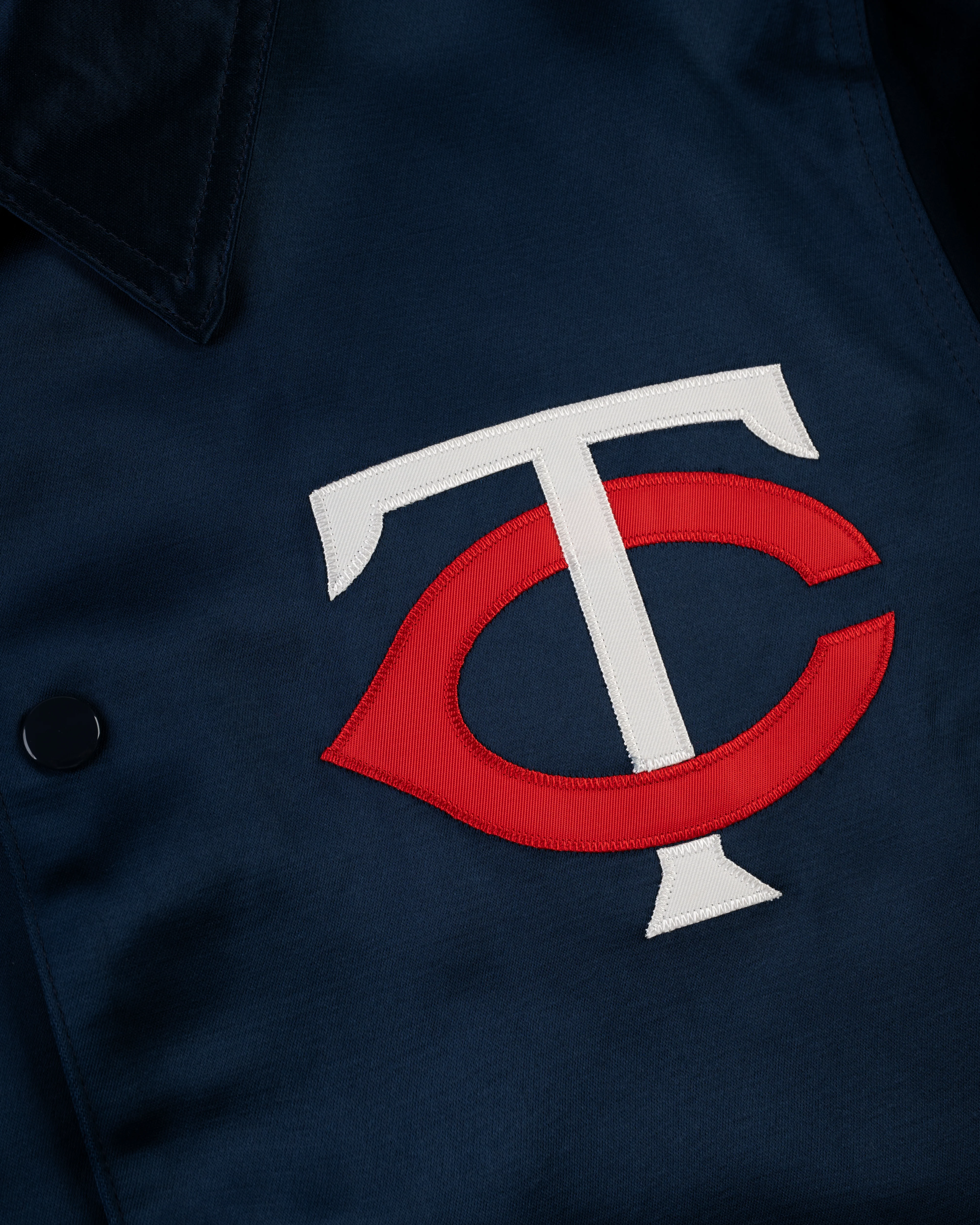 Minnesota Twins 1966 Satin Windbreaker Jacket - Image 2