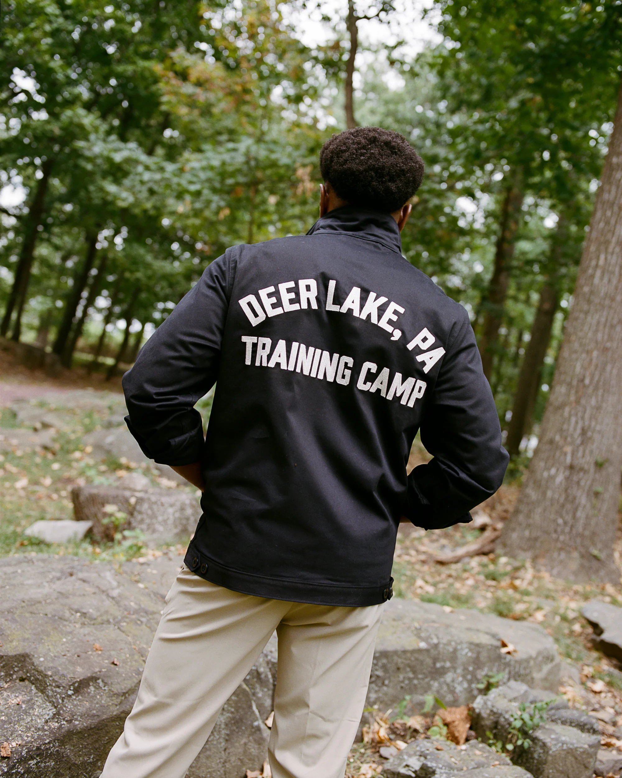 Muhammad Ali Training Camp Cotton Grounds Crew Jacket - Image 4