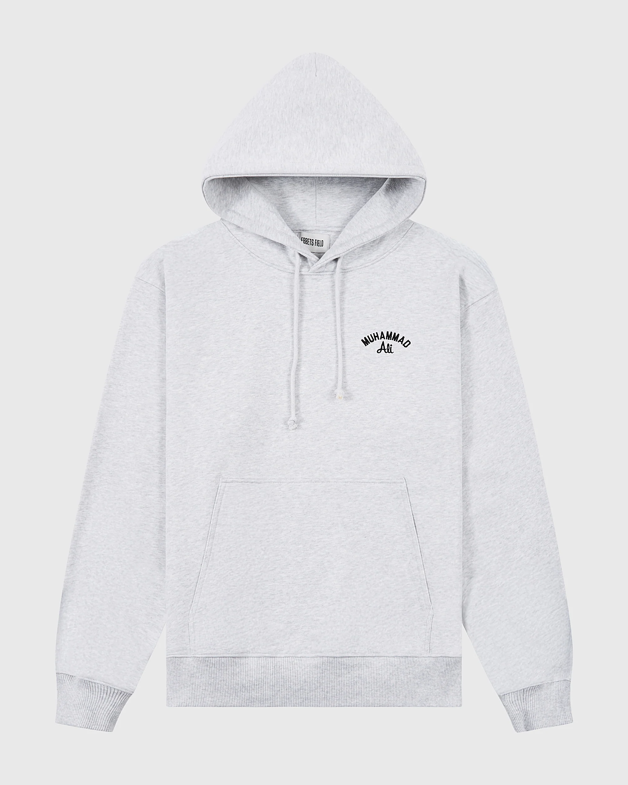 Muhammad Ali Chest Embroidered Heavyweight Cotton Terry Pullover Hoodie