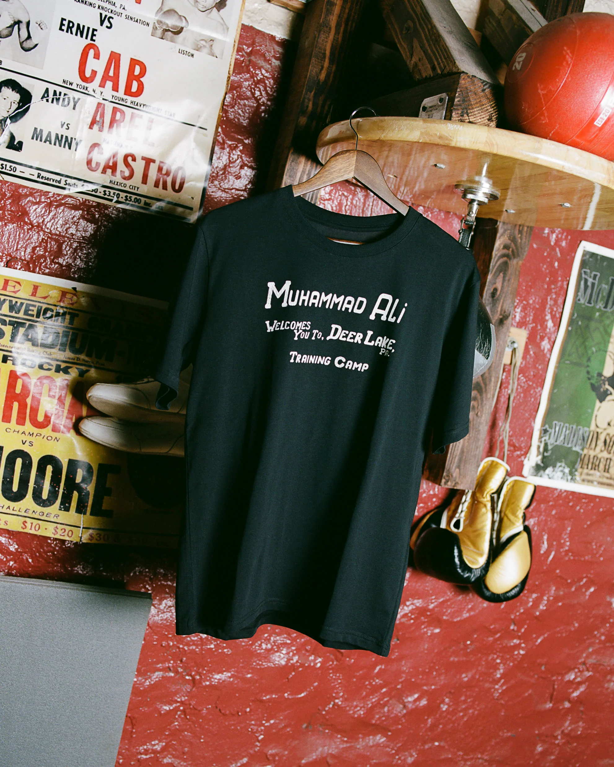 Muhammad Ali 'Deer Lake Training Camp' Short Sleeve Graphic Tee - Image 3