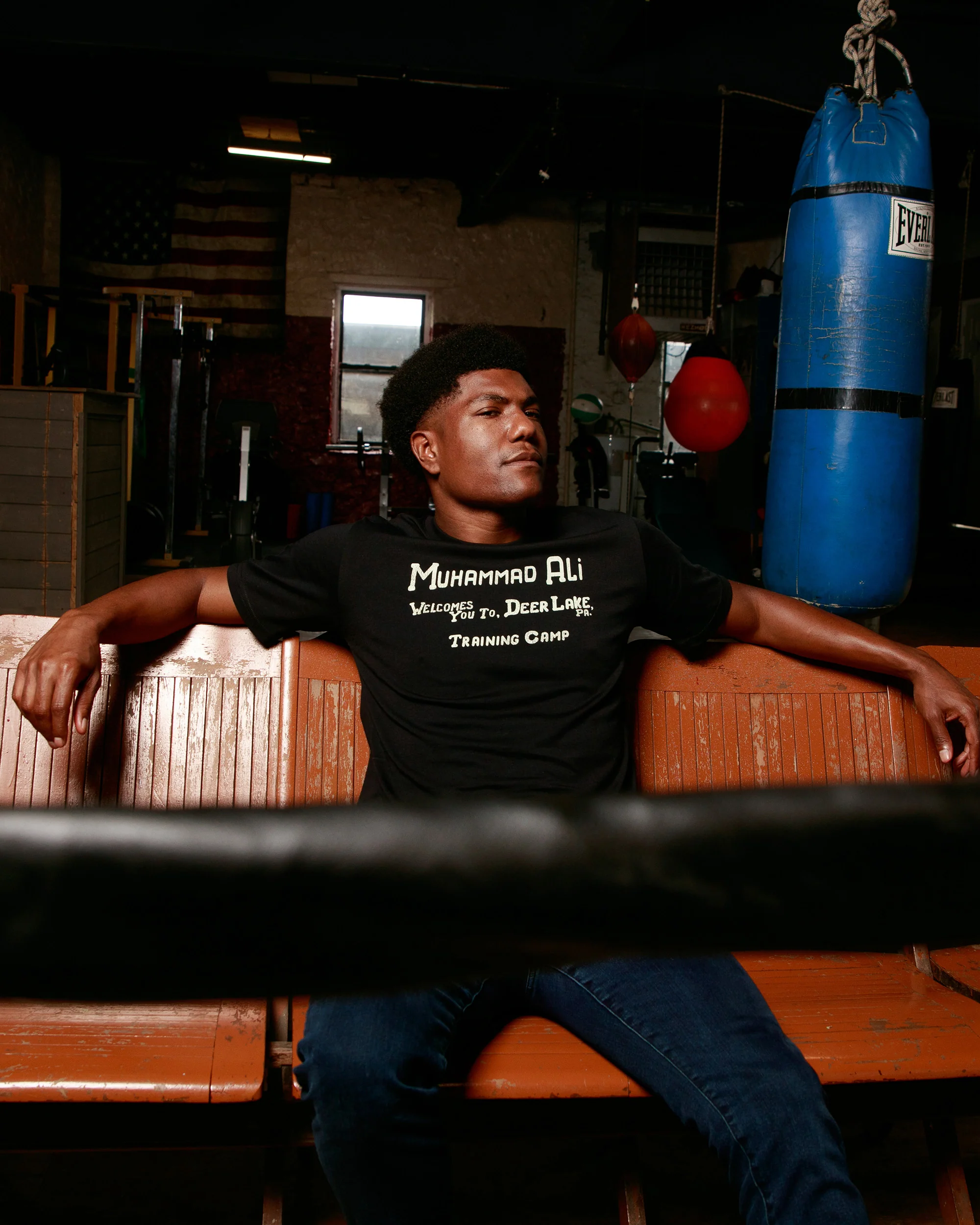 Muhammad Ali 'Deer Lake Training Camp' Short Sleeve Graphic Tee - Image 4