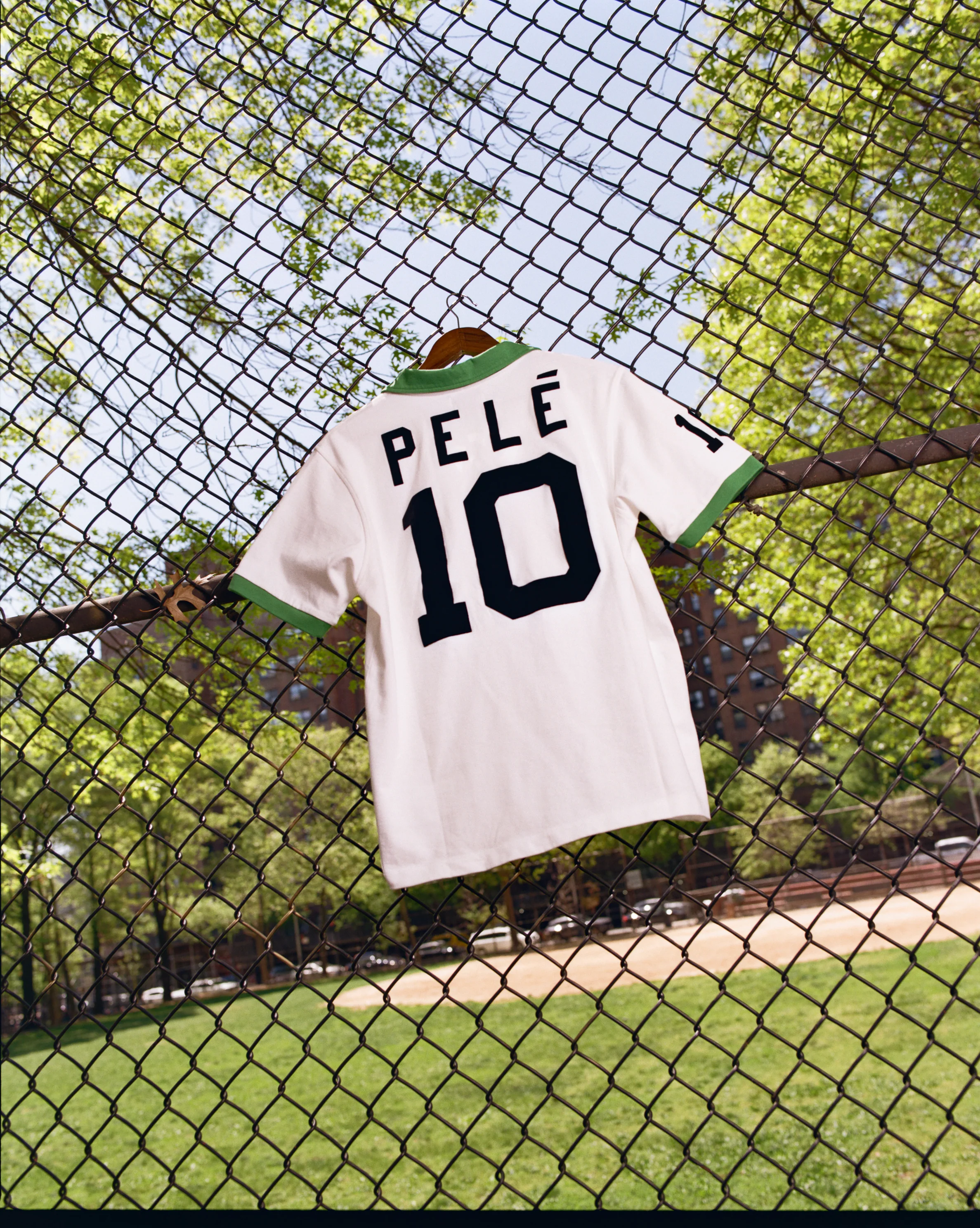 New York Cosmos Pelé Vintage Collar Soccer Jersey - Image 3