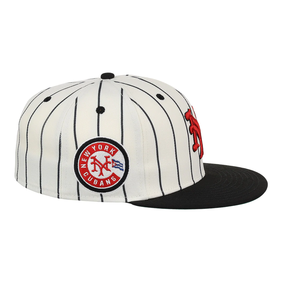 New York Cubans NLB Pinstripe Fitted Ballcap - Image 2
