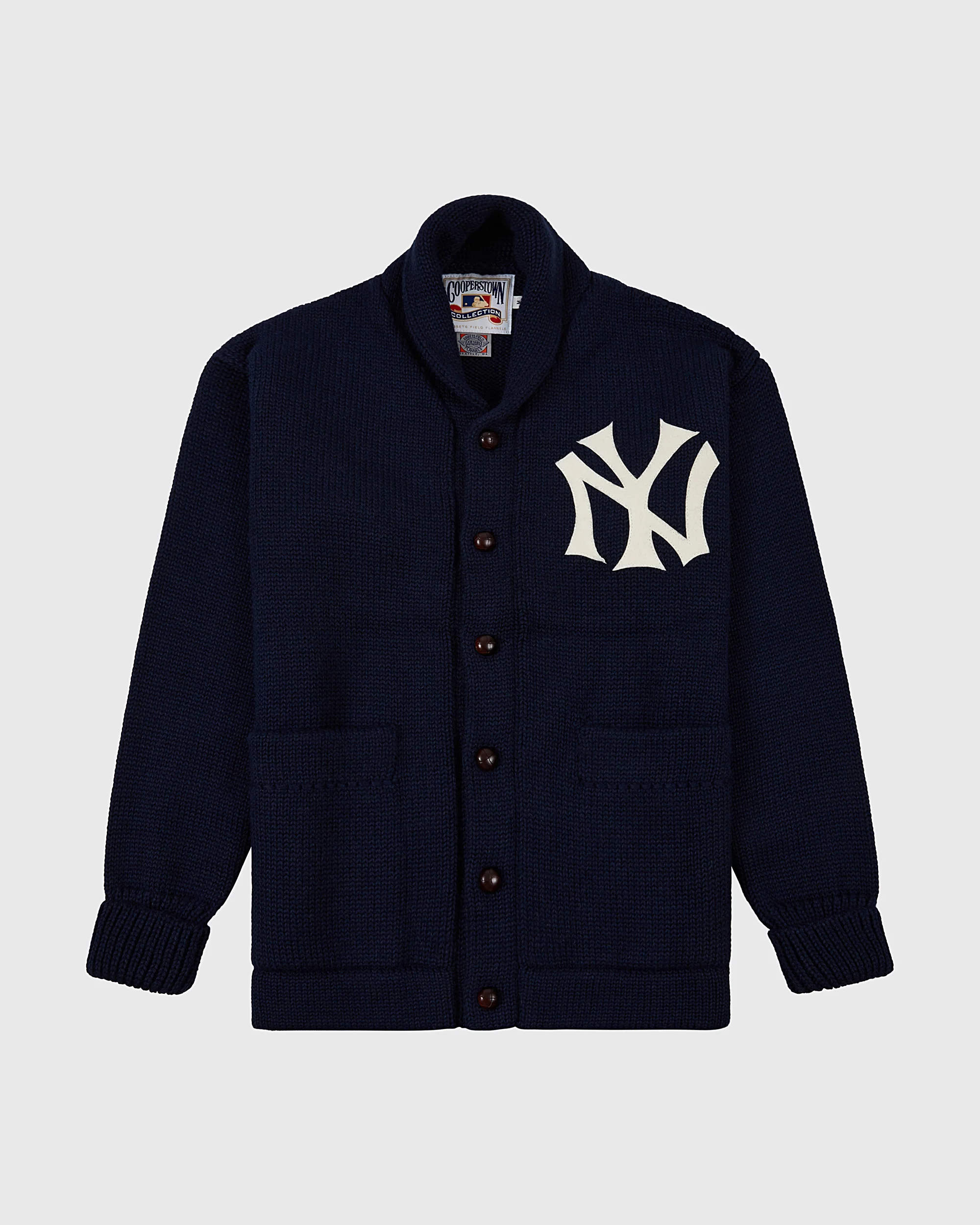 New York Yankees 1922 Wool Shawl Collar Sweater