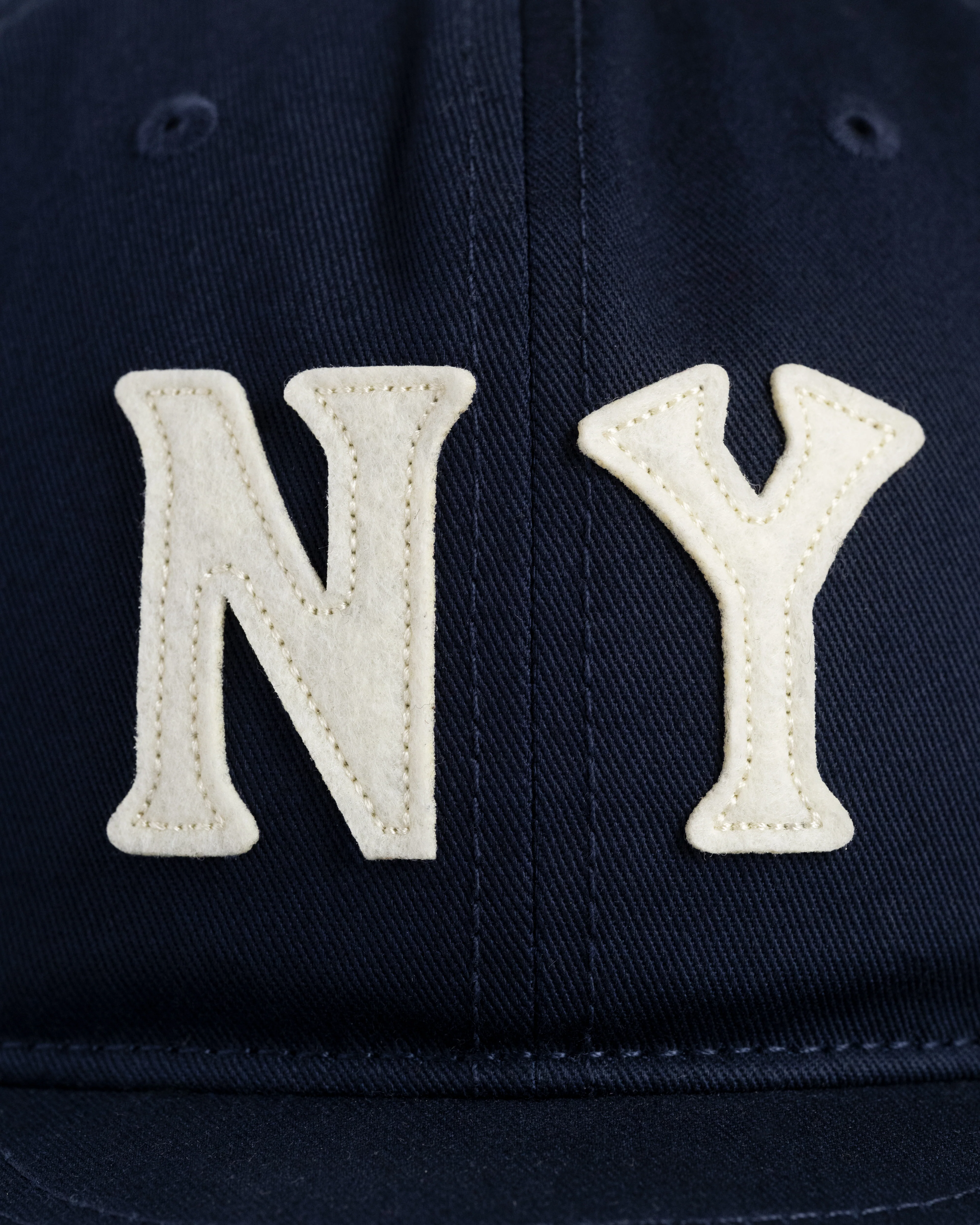 New York Black Yankees Felt 'NY' Cotton Twill Ballcap - Image 5