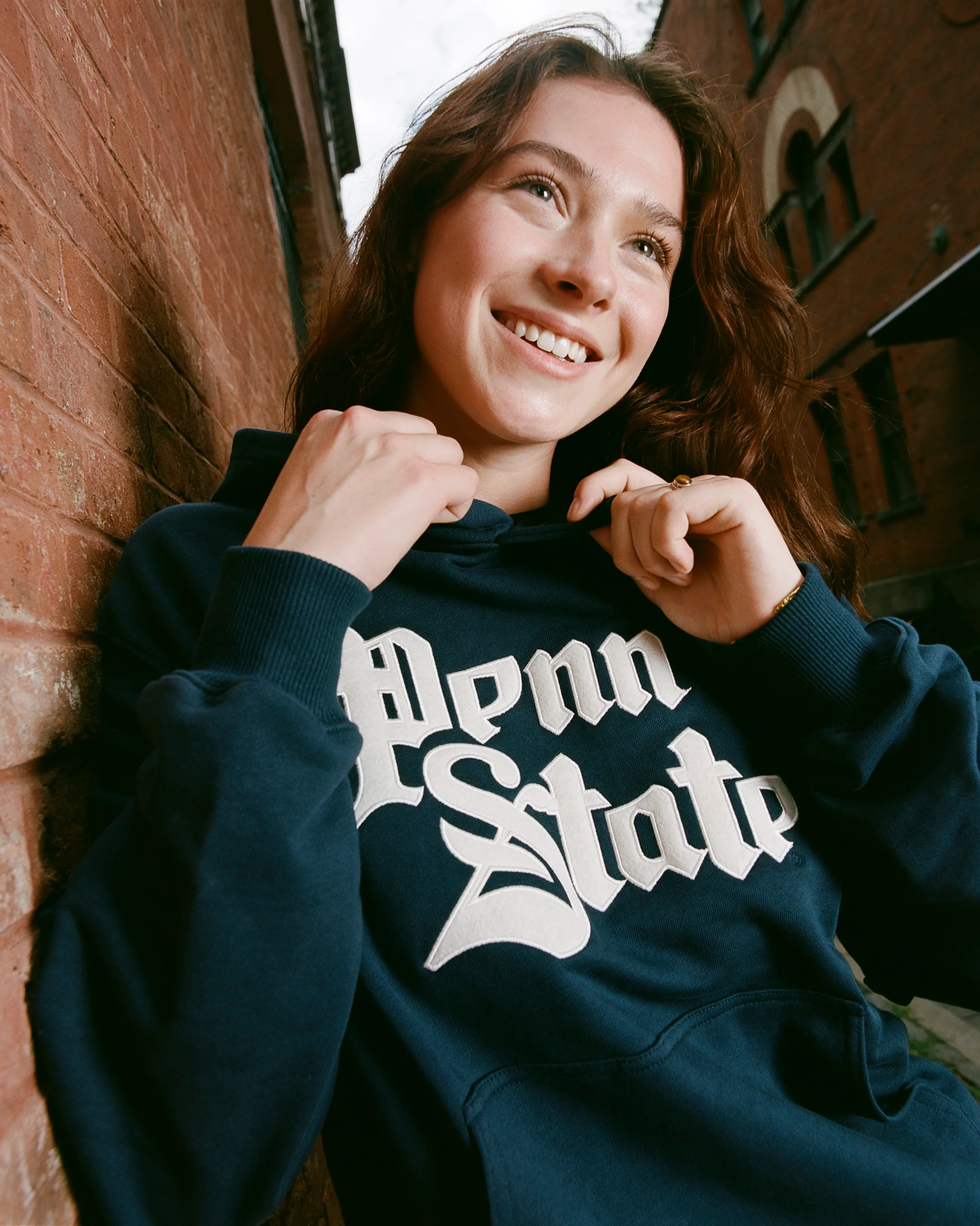 Penn State University Heavyweight Cotton Terry Pullover Hoodie - Image 2
