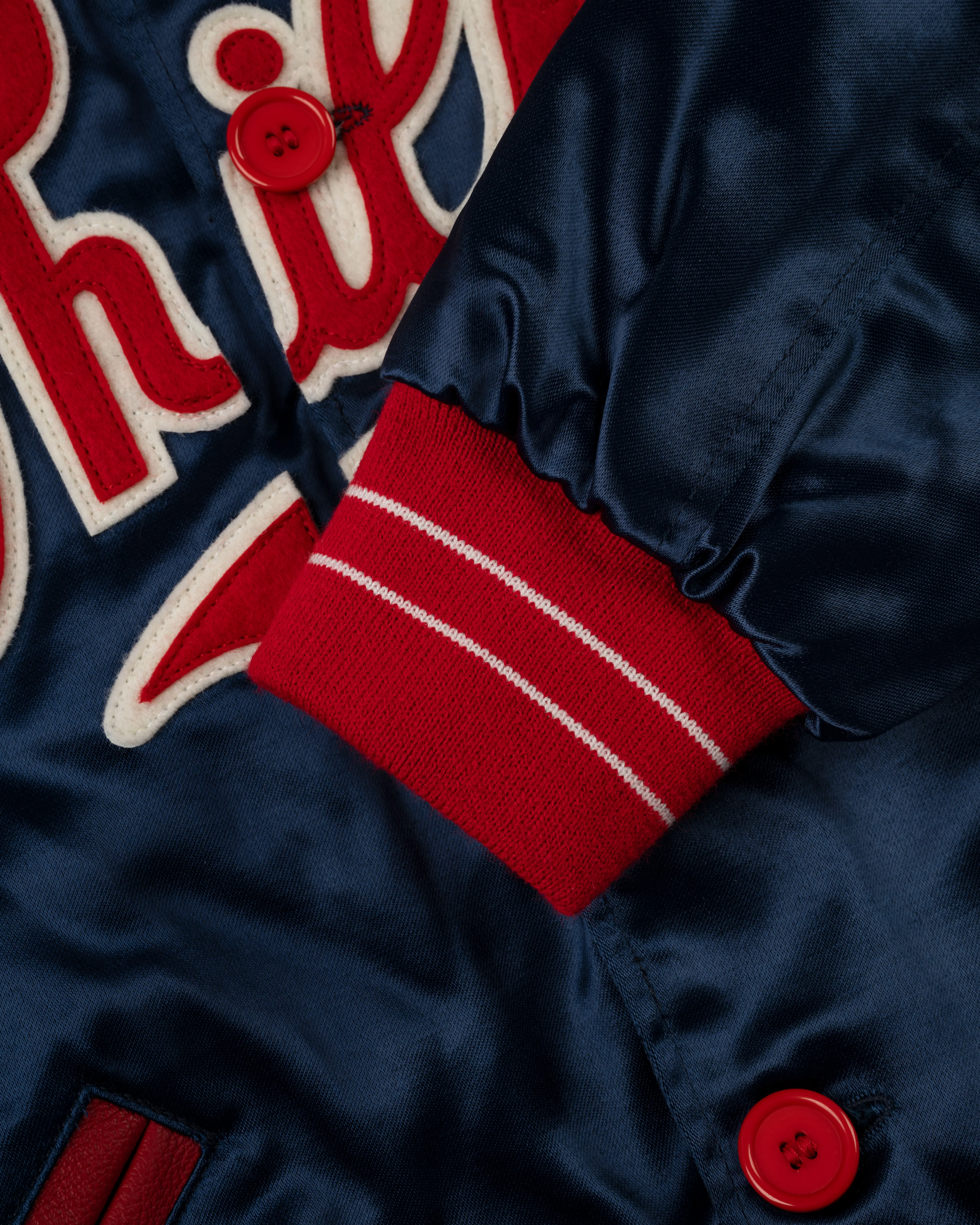 Philadelphia Phillies 1937 Authentic All Satin Varsity Jacket - Image 4