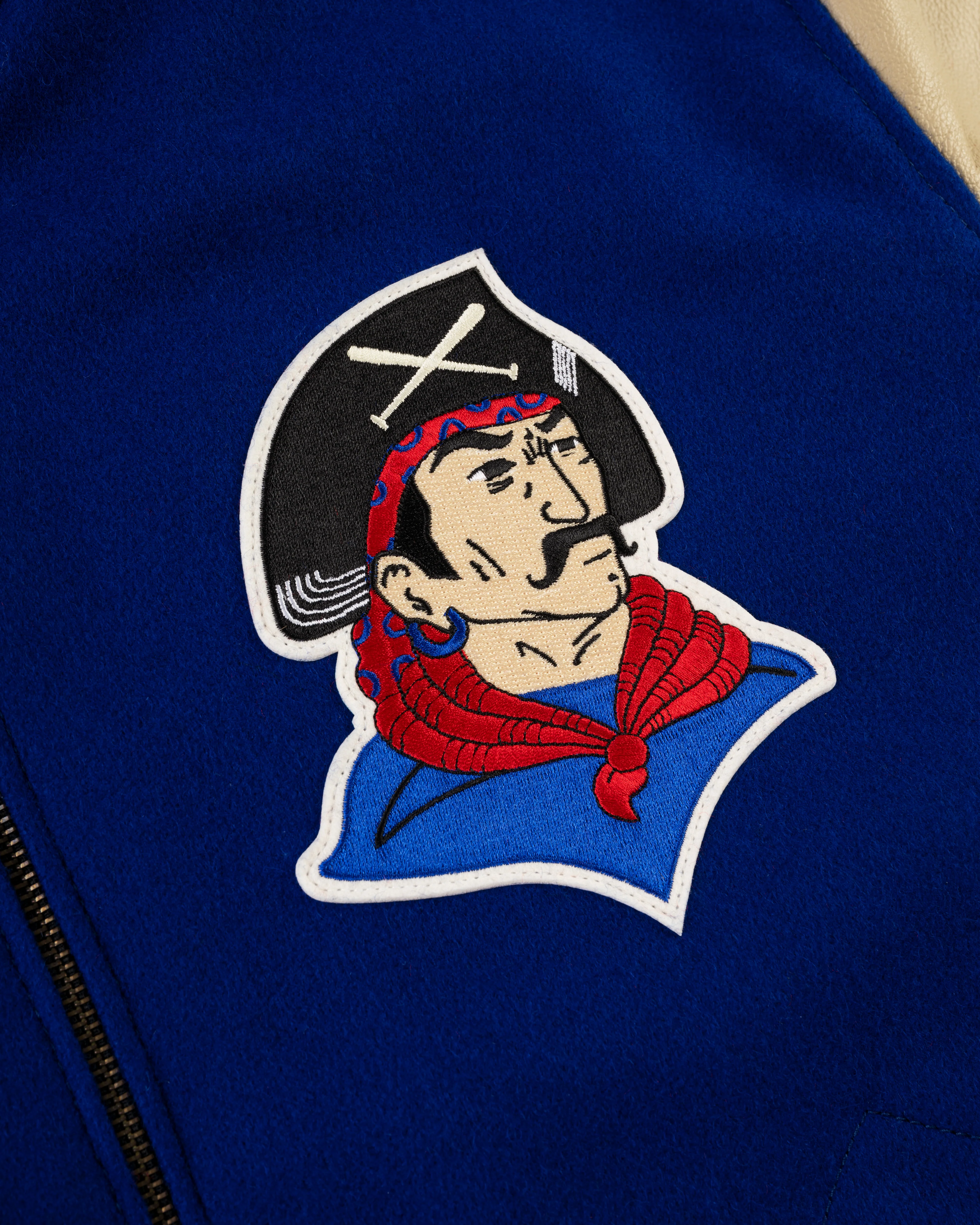 Pittsburgh Pirates 1945 Authentic Wool & Leather Varsity Jacket - Image 3