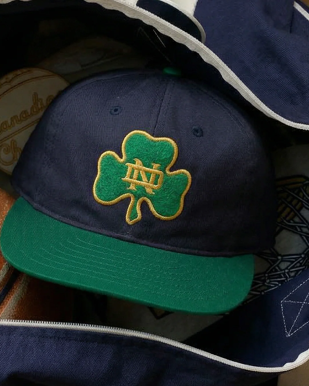 University of Notre Dame Shamrock Cotton Twill Ballcap - Image 3
