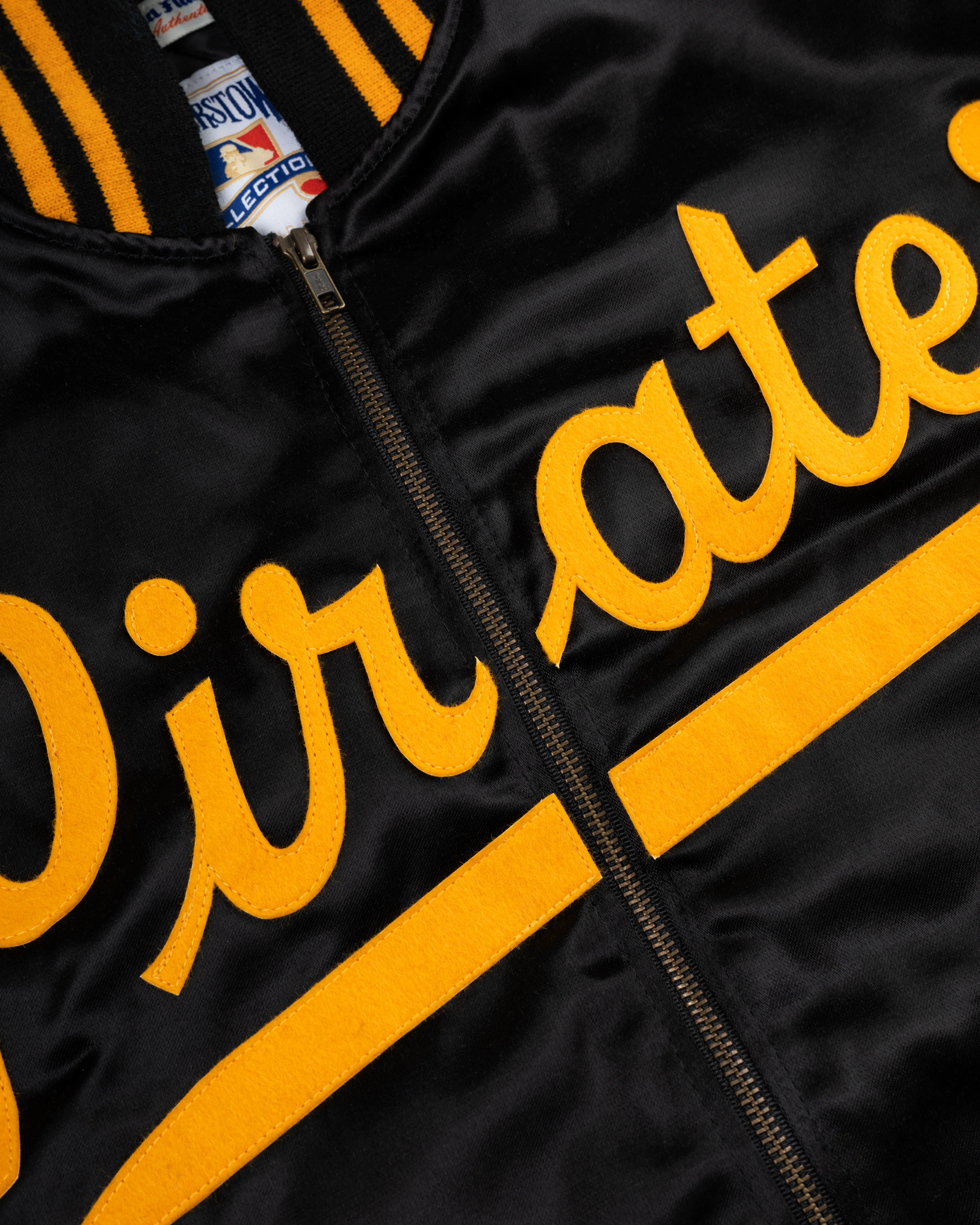 Roberto Clemente 1970 Authentic All Satin Varsity Jacket - Image 3