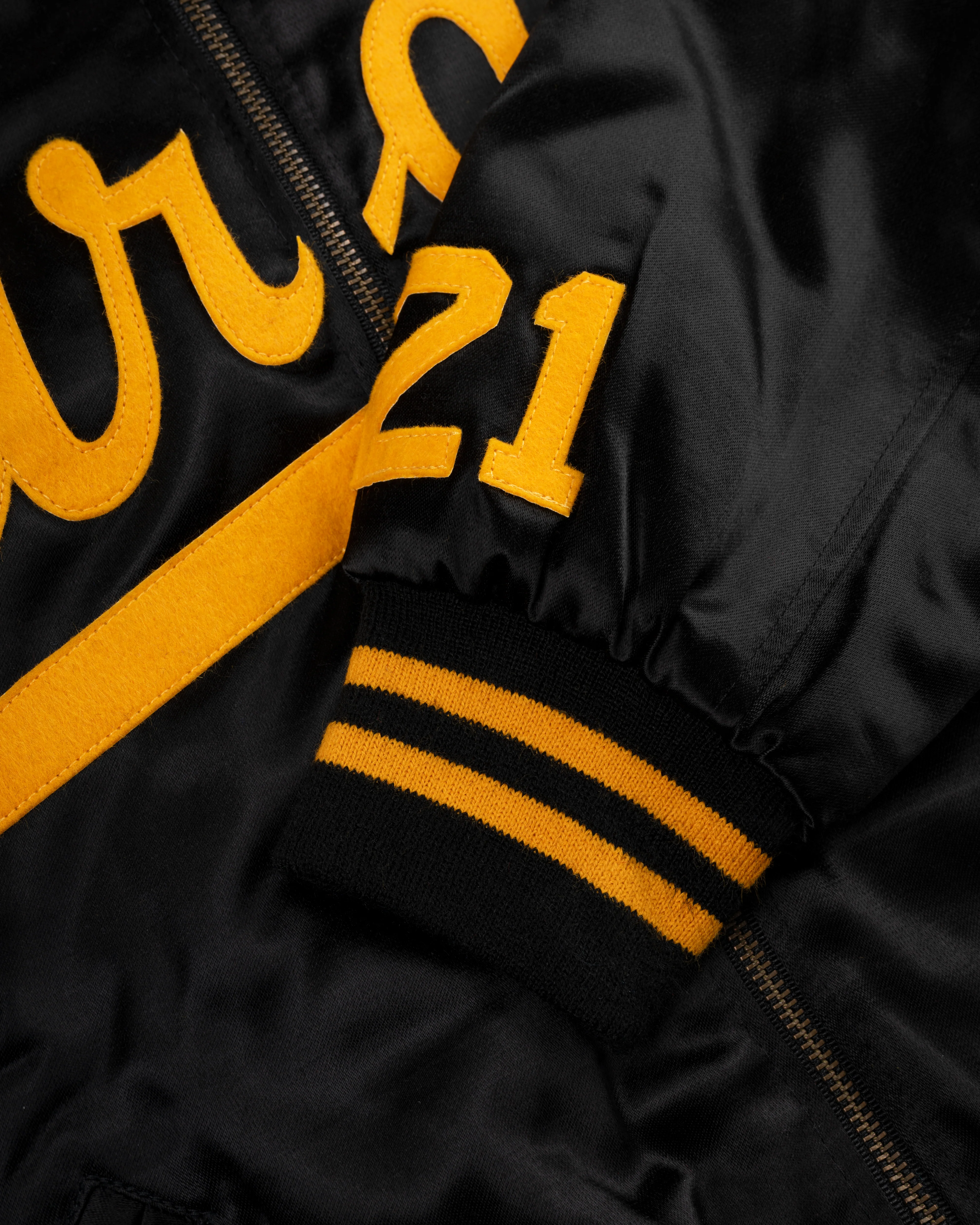Roberto Clemente 1970 Authentic All Satin Varsity Jacket - Image 4