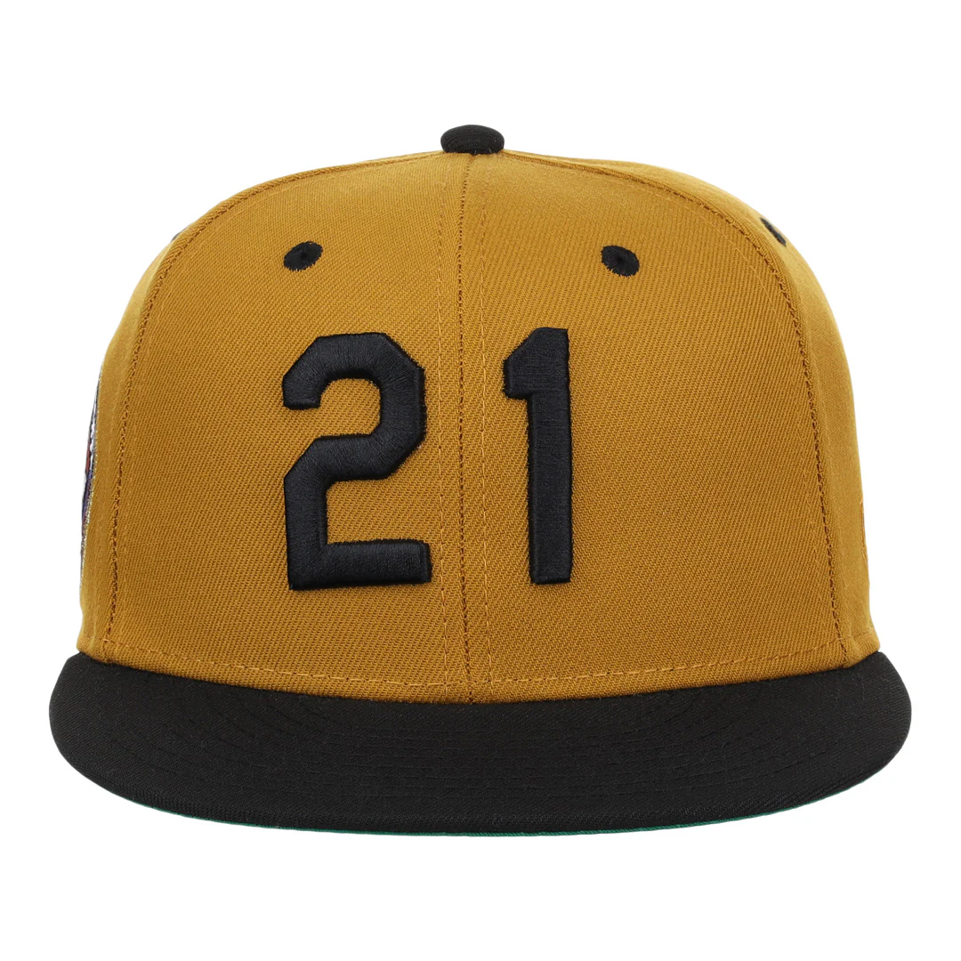 Roberto Clemente EFF Signature Series Fitted Ballcap - Gold - Image 2