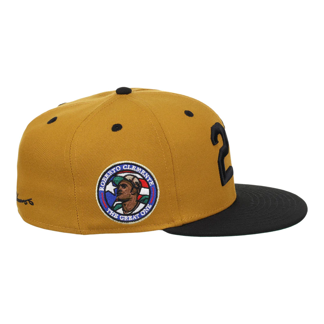 Roberto Clemente EFF Signature Series Fitted Ballcap - Gold - Image 3