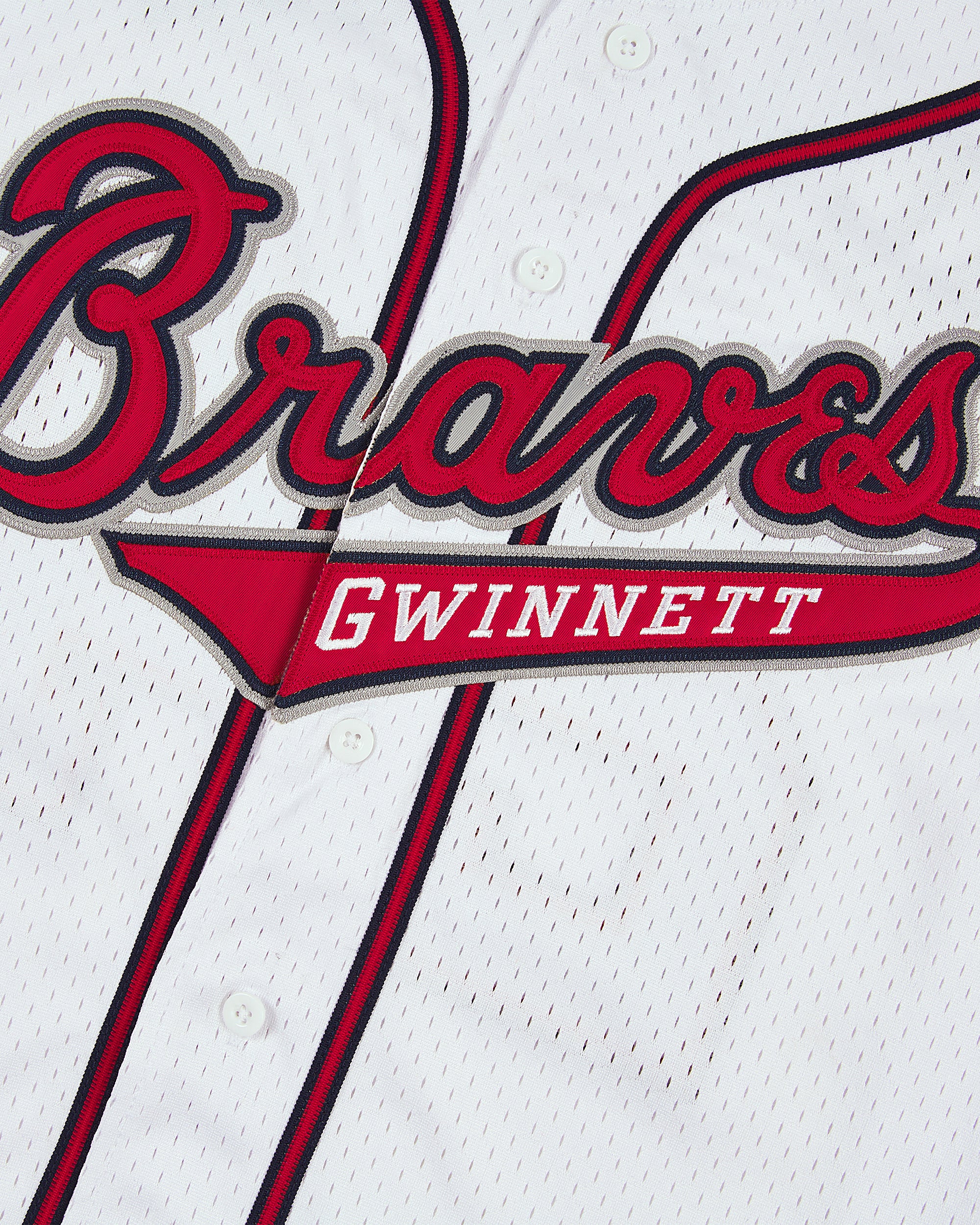 Ronald Acuña Jr. Gwinnett Braves Mesh Button-Up Jersey - Image 3