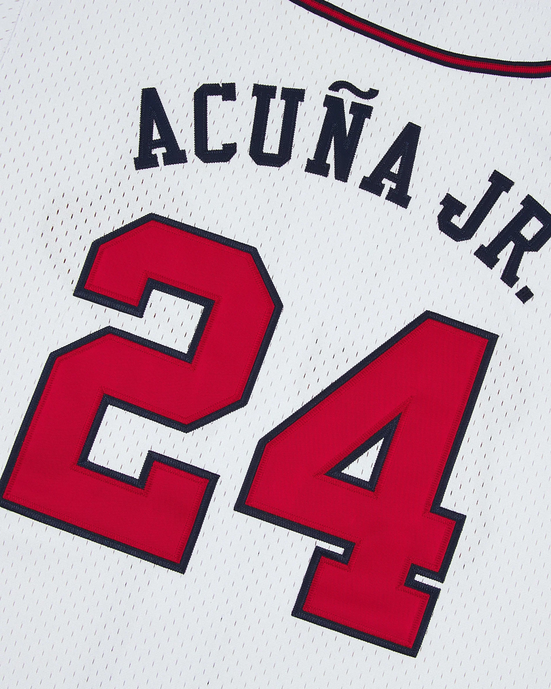 Ronald Acuña Jr. Gwinnett Braves Mesh Button-Up Jersey - Image 5