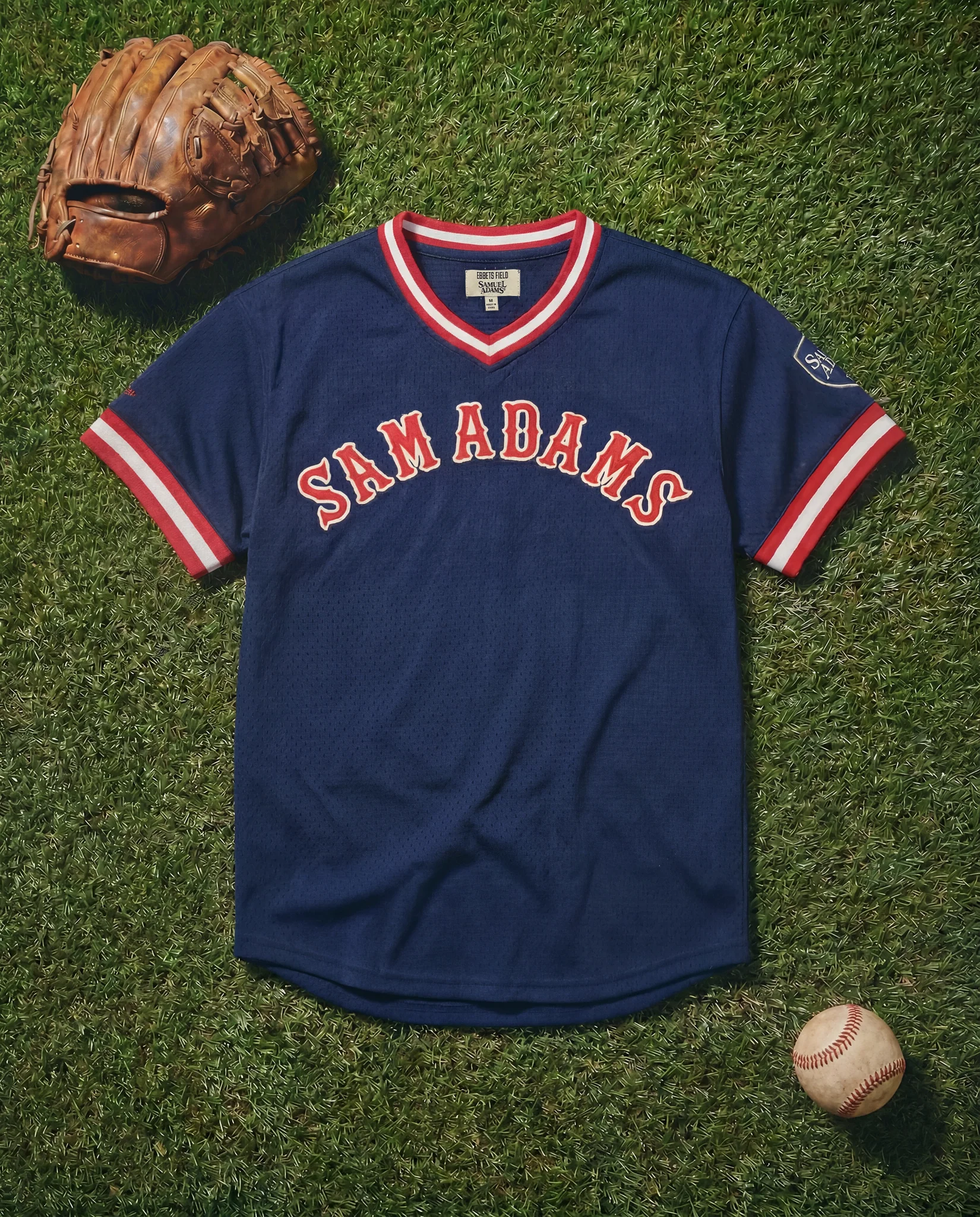 Sam Adams Mesh V-Neck Jersey - Image 2