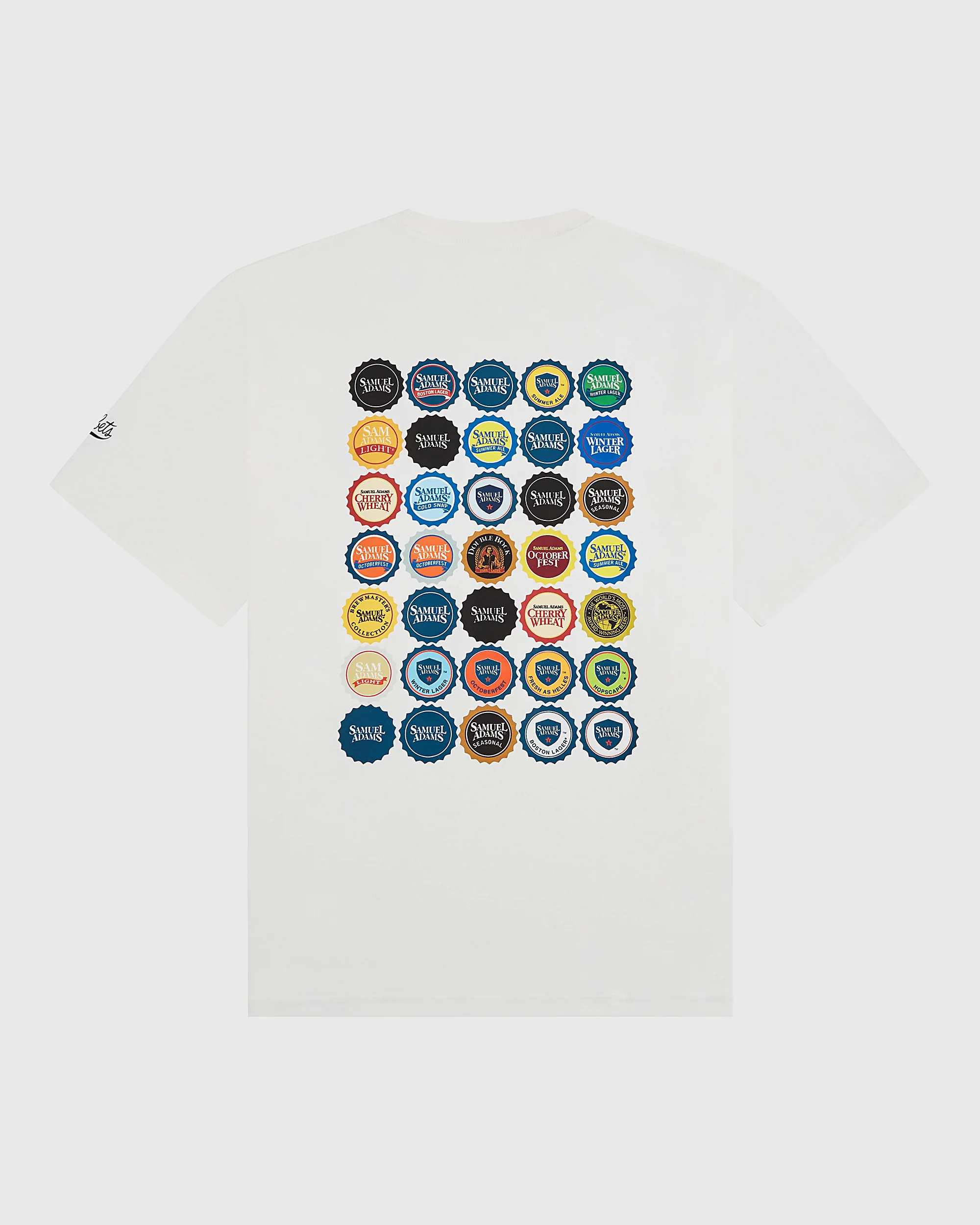 Sam Adams Bottle Cap Short Sleeve Graphic T-Shirt