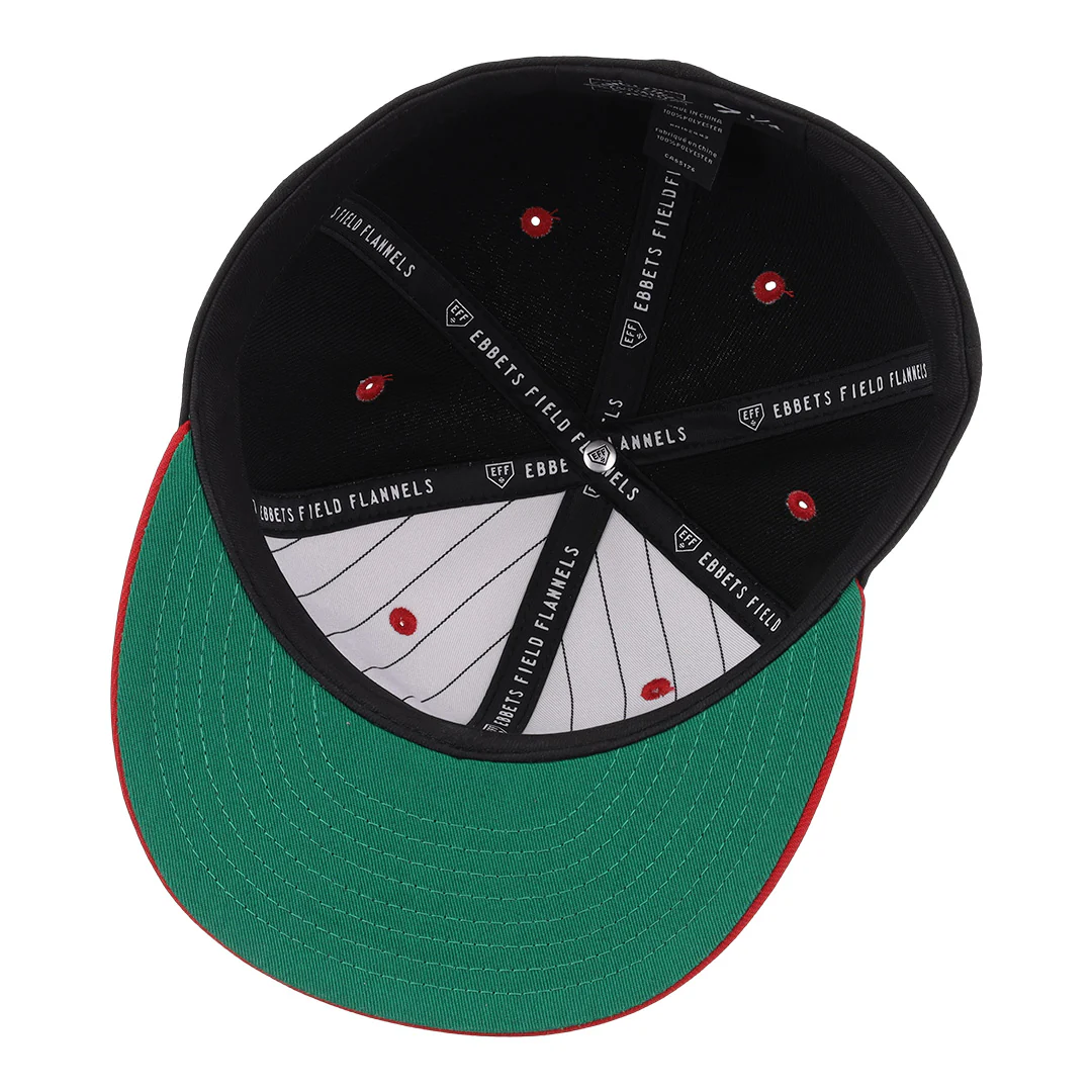 Tampa Smokers NLB Black and Red Fitted Ballcap - Image 5