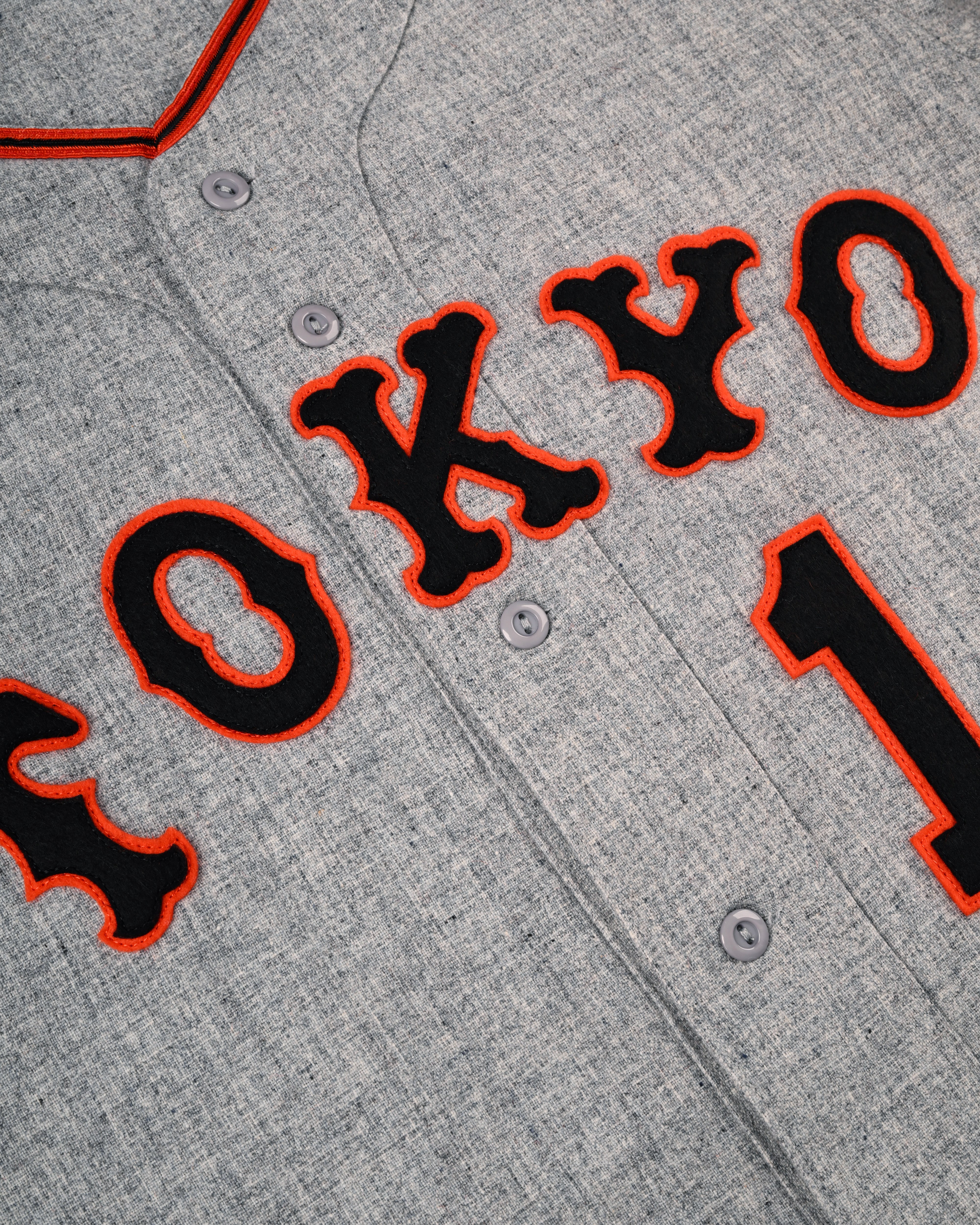 Tokyo Kyojin (Giants) 1961 Authentic Wool Road Baseball Jersey - Image 3