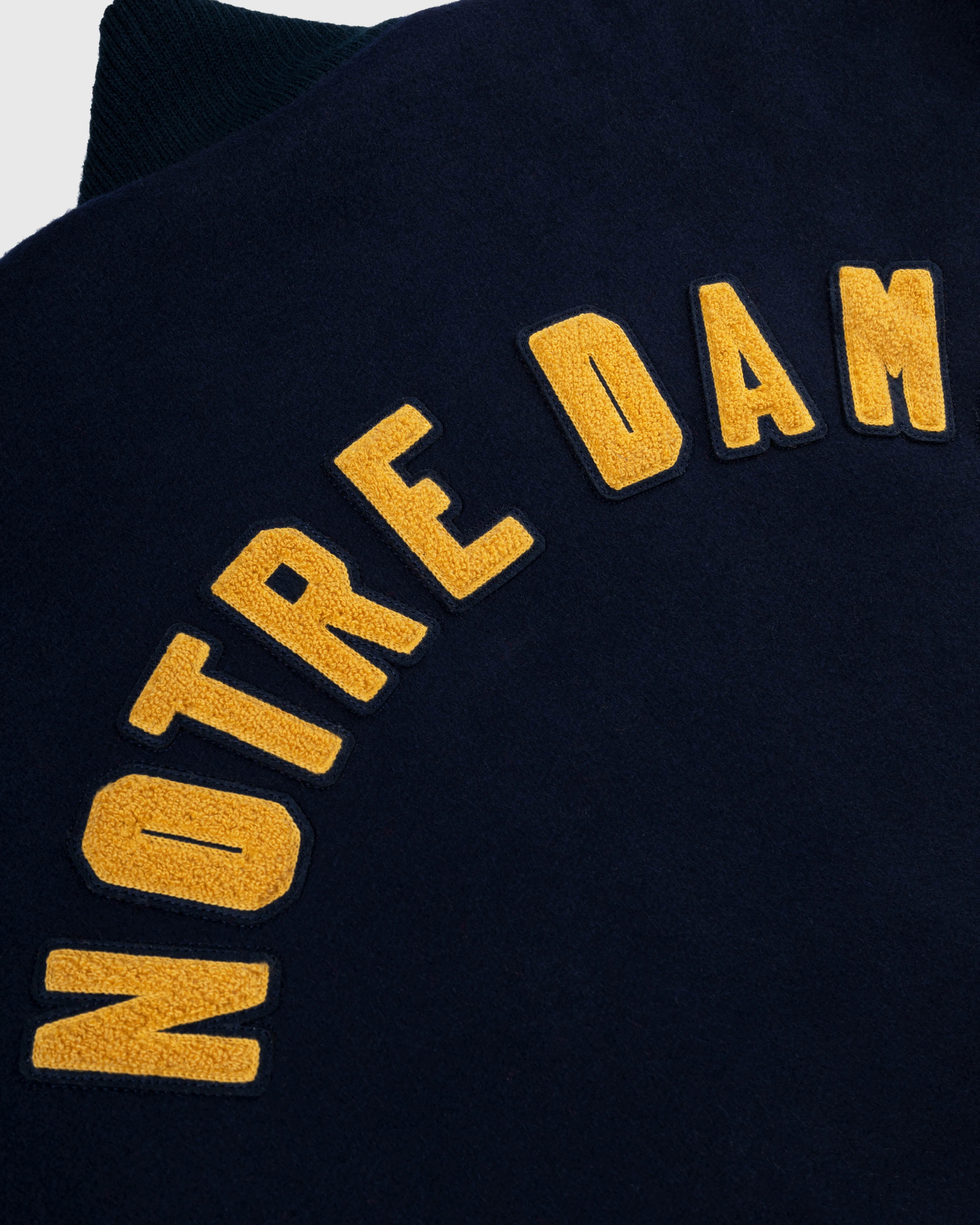 University of Notre Dame Authentic Wool & Leather Varsity Jacket - Image 5
